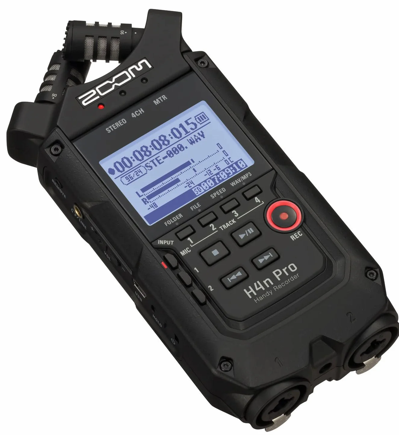 Zoom - H4nPro-BLK - Grabador 4 Pistas - interfaze USB - Color Negro