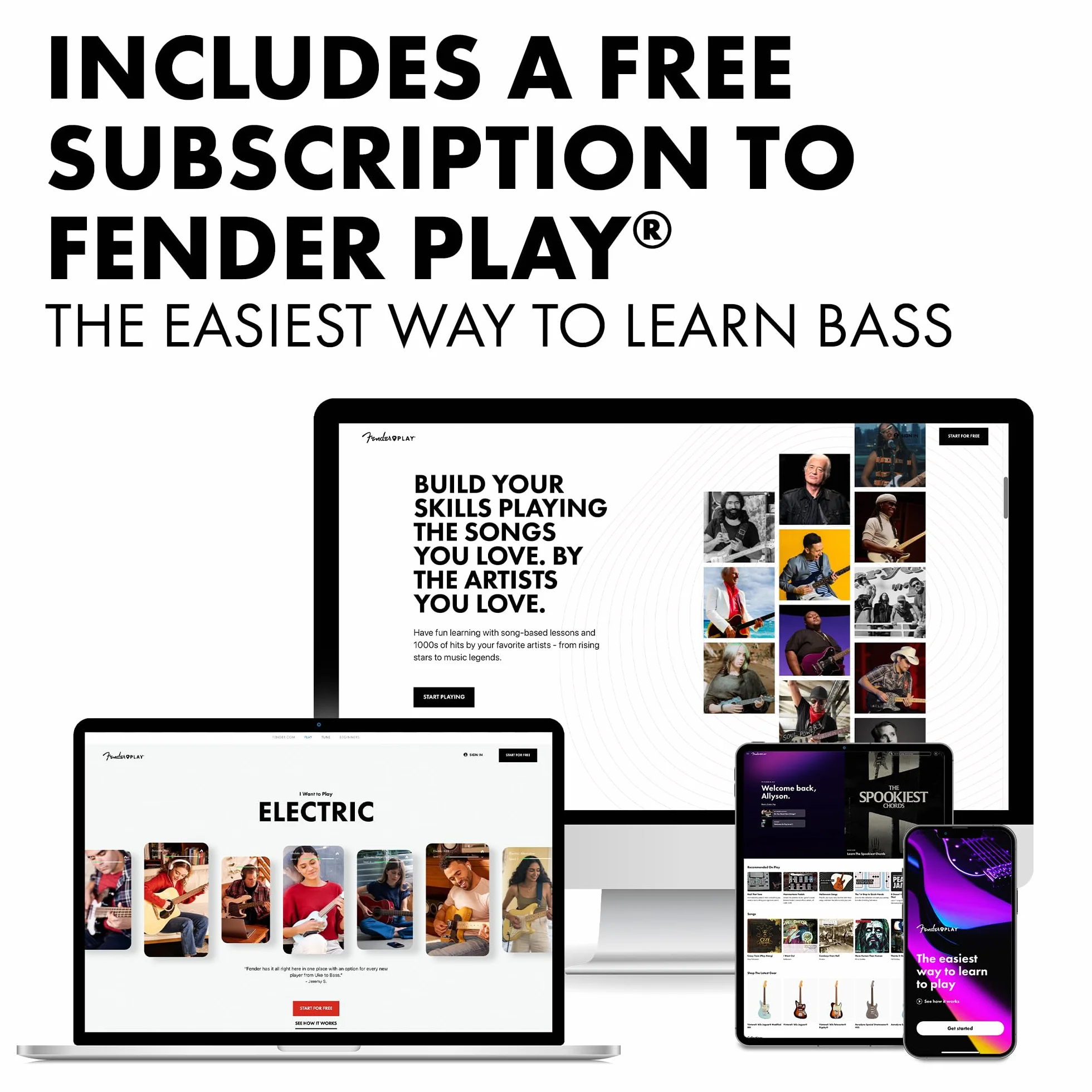 Fender Squier Debut Series Precision Bass Guitarra Bajo, Guitarra para Principiantes, con 2 Años de Garantía, Rojo Dakota