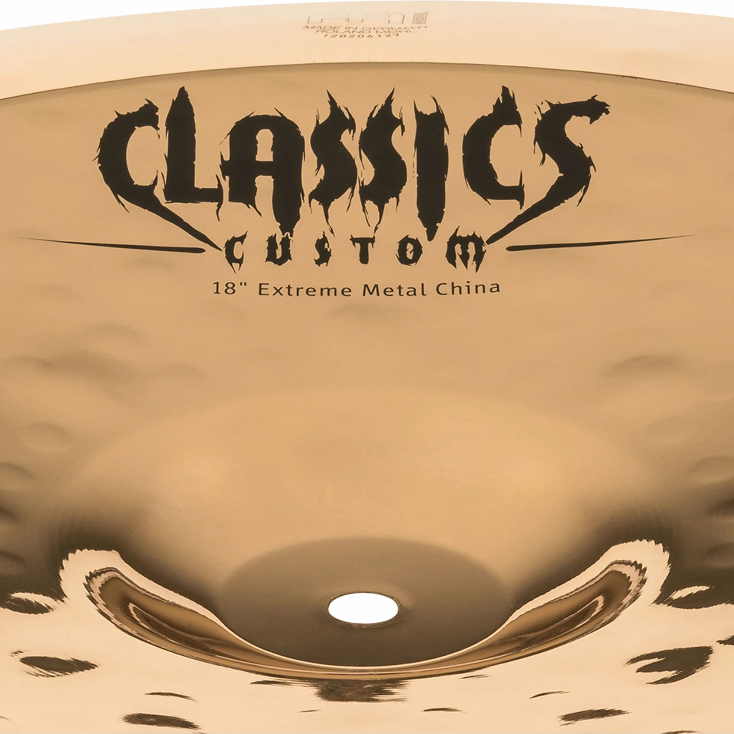 Meinl Cymbals Classics Custom Extreme Metal Plato China de 18 pulgadas (45,72cm) Platillos de Batería - Bronce B12, Acabado Brillante (CC18EMCH-B)