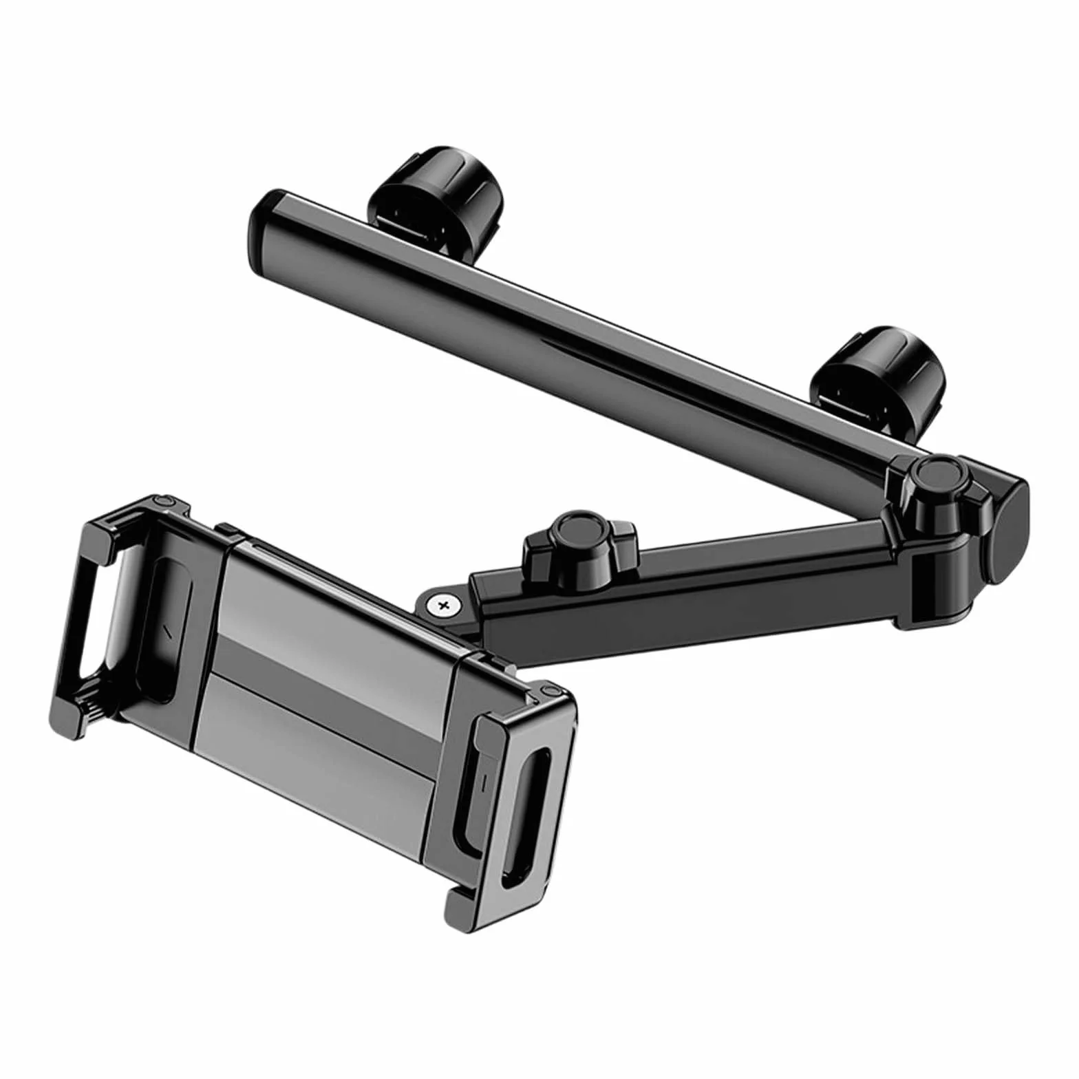 Soporte Tablet Coche Reposacabezas, 360° Rotación Soporte iPad Coche, Soportes Extensible Tablet Carro con Brazo de Extensión Plegable para Todos los Dispositivos de 5,4-13,2 Pulgadas