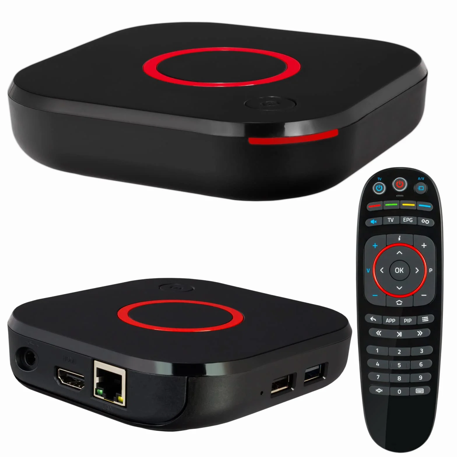 HB-DIGITAL mag 544w3 Original Infomir 4K Set Top Box UHD 60FPS 2160p HDMI 2.1 HEVC Arm Cortex-A35 + HDMI Cable