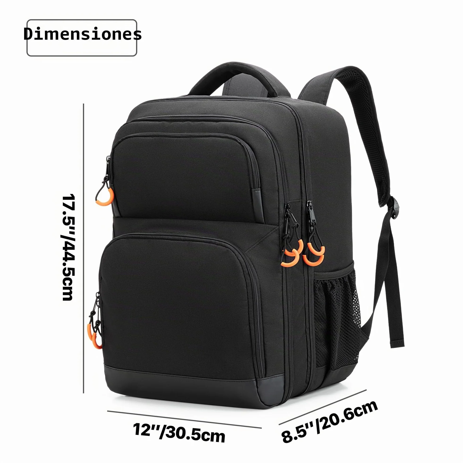 PGmoon Bolsa para controladores de DJ Compatible con Hercules DJControl Inpulse 200 MK2/Numark Party Mix II/RODECaster Pro II, Mochila para Mezclador DJ con Muchos Bolsillos para Micrófonos, DJ Cables