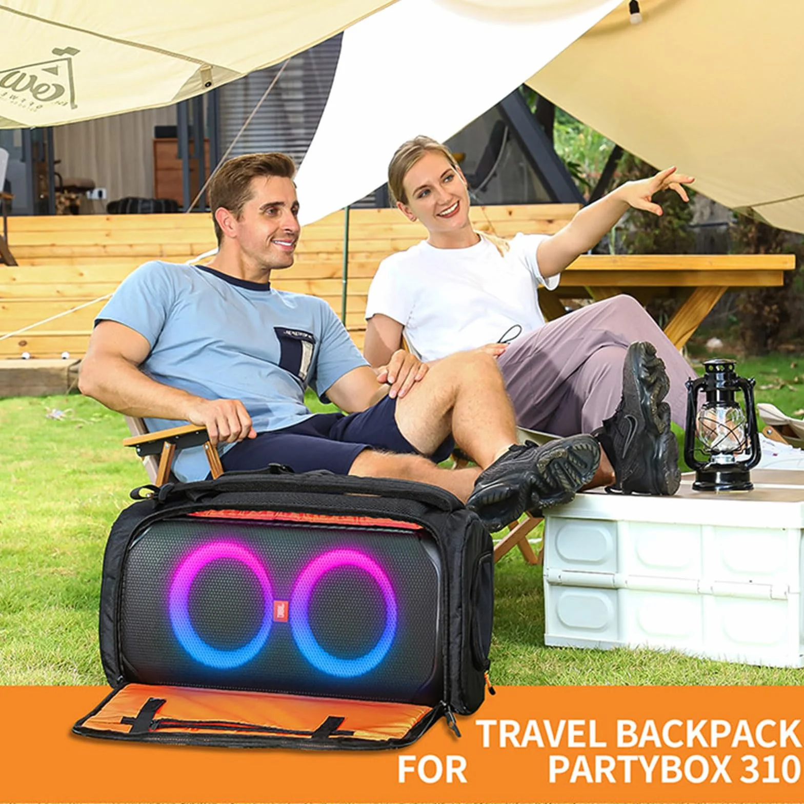 SHEAWA Bolsa de transporte para altavoz JBL PARTYBOX 310 - Bolsa de transporte para altavoces y accesorios