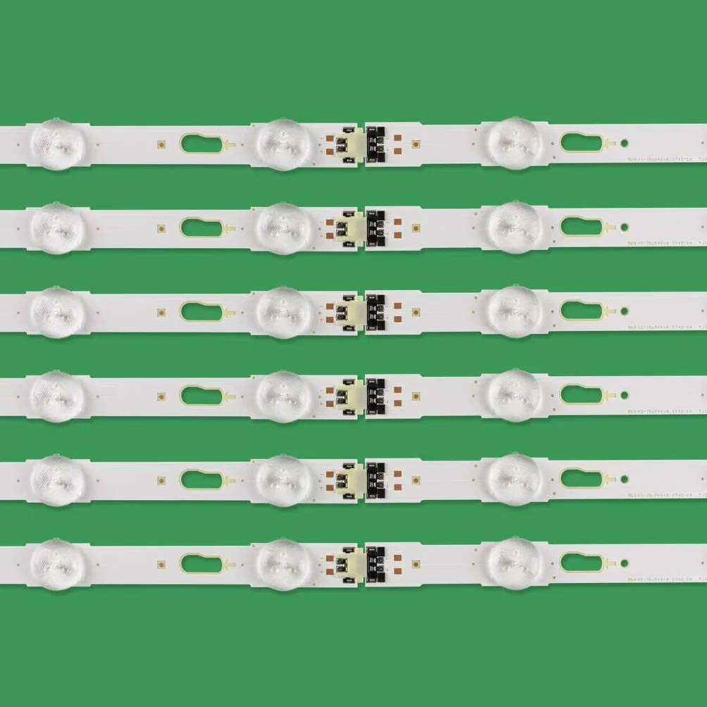 12 Tiras de retroiluminación LED compatibles Fit For Samsung UE55KU6000K UE55JU6740 UE55KU6000 UE55JU6742 UE55JU6745 UE55KU6300 UE55JU6500 UE55KU6079
