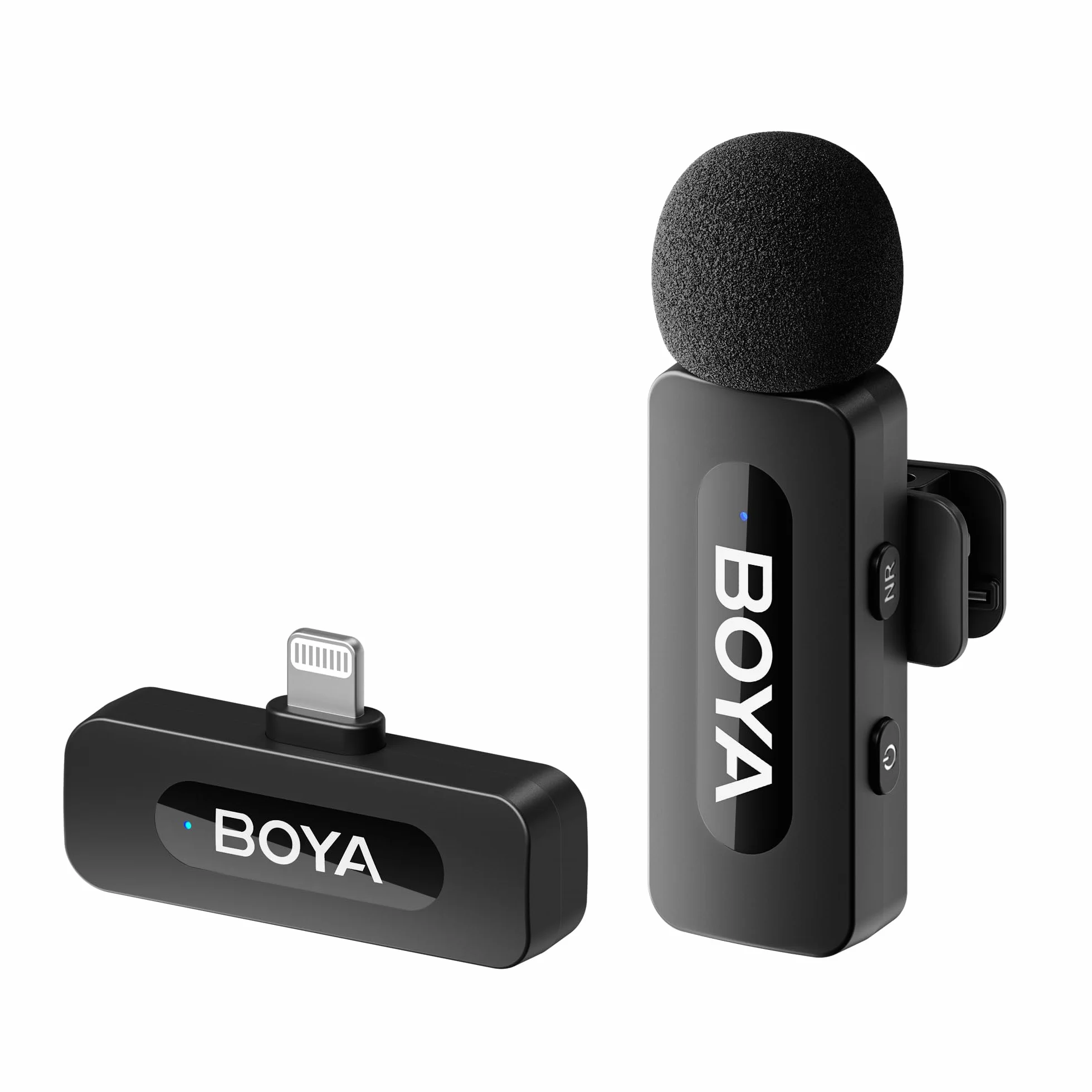 BOYA by-V1 microfono inalambrico Solapa Profesional, Mini micrófono iPhone Smartphone, Grabación Podcast, Video, vlog, Youtube, TikTok, Live Stream