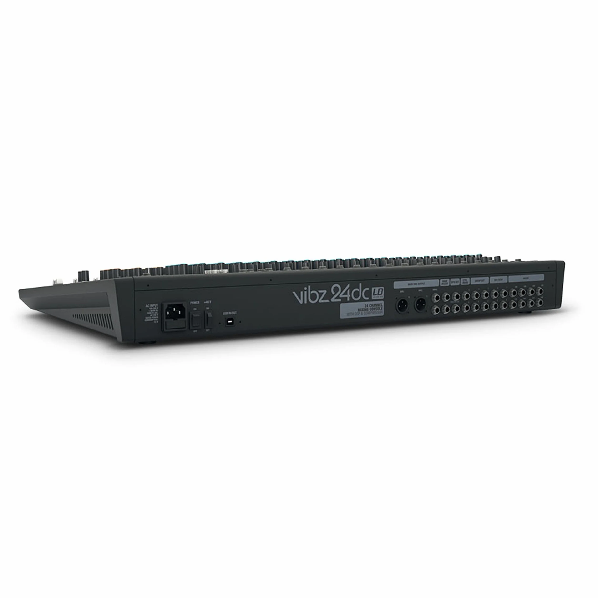 LD Systems VIBZ 24 DC - Mesa de mezclas de 24 canales con sección de efectos digitales y compresor