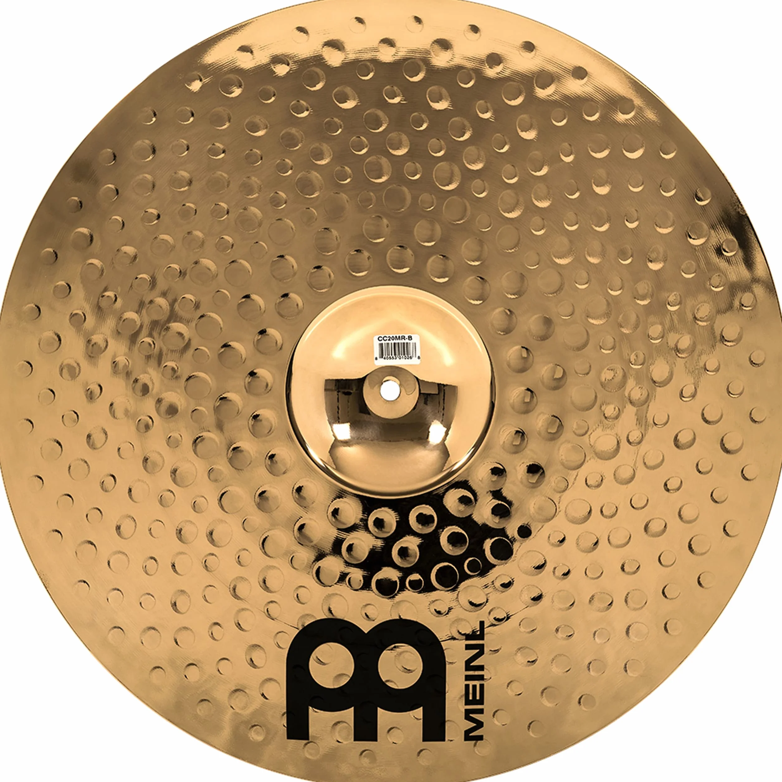 Meinl Cymbals Classics Custom Brilliant Plato Ride Medium de 20 pulgadas (50,80cm) Platillos de Batería - Bronce B12, Acabado Brillante (CC20MR-B)