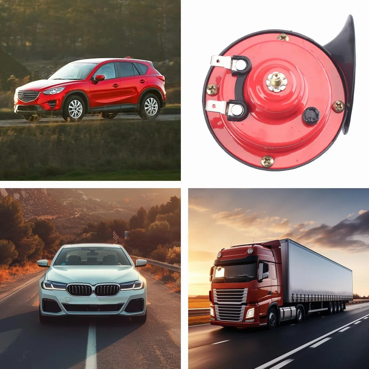 Bocina de Tren | Impermeable con Sonido Potente - Accesorios de Reemplazo Eléctrico 300Db para Uso en Automóviles, Motocicletas, Camiones, Barcos y Viajes