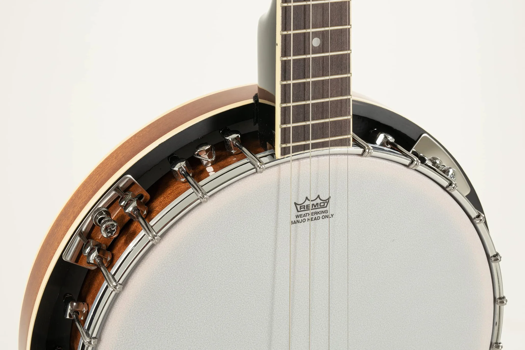 Gewa 505015 Banjo Select 4 Cuerdas, Parche Original Remo, con Estuche
