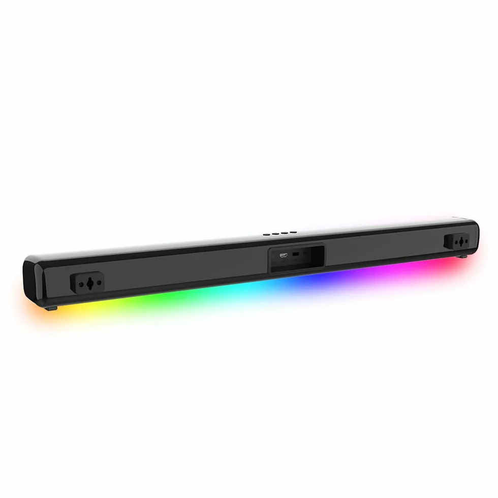 Máquina de Karaoke Vocal-Star, Altavoz de Barra de Sonido de 300 W, 2 micrófonos inalámbricos UHF, Efectos de luz, HDMI ARC, BT, AUX, óptico, Sistema de Entretenimiento Todo en uno