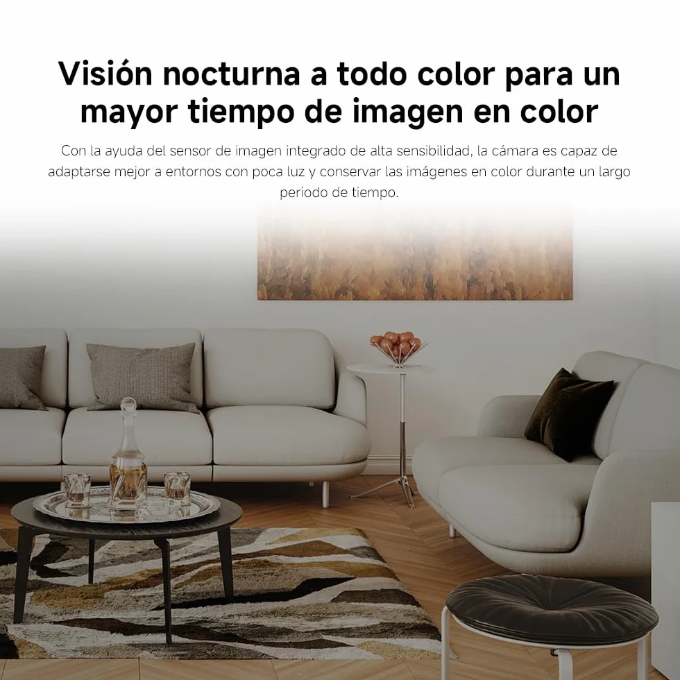 Xiaomi C301 Cámara Vigilancia WiFi Interior 2K 3MP 360° Panorama Detección Personas Audio Bidireccional