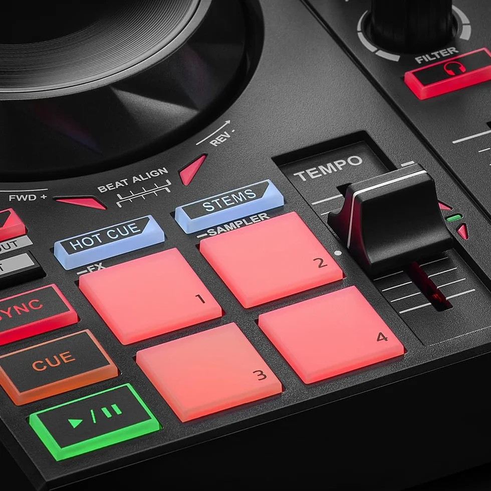 Hercules DJControl Inpulse 200 MK2 — Controlador DJ ideal para aprender a mezclar — Software y tutoriales incluidos.