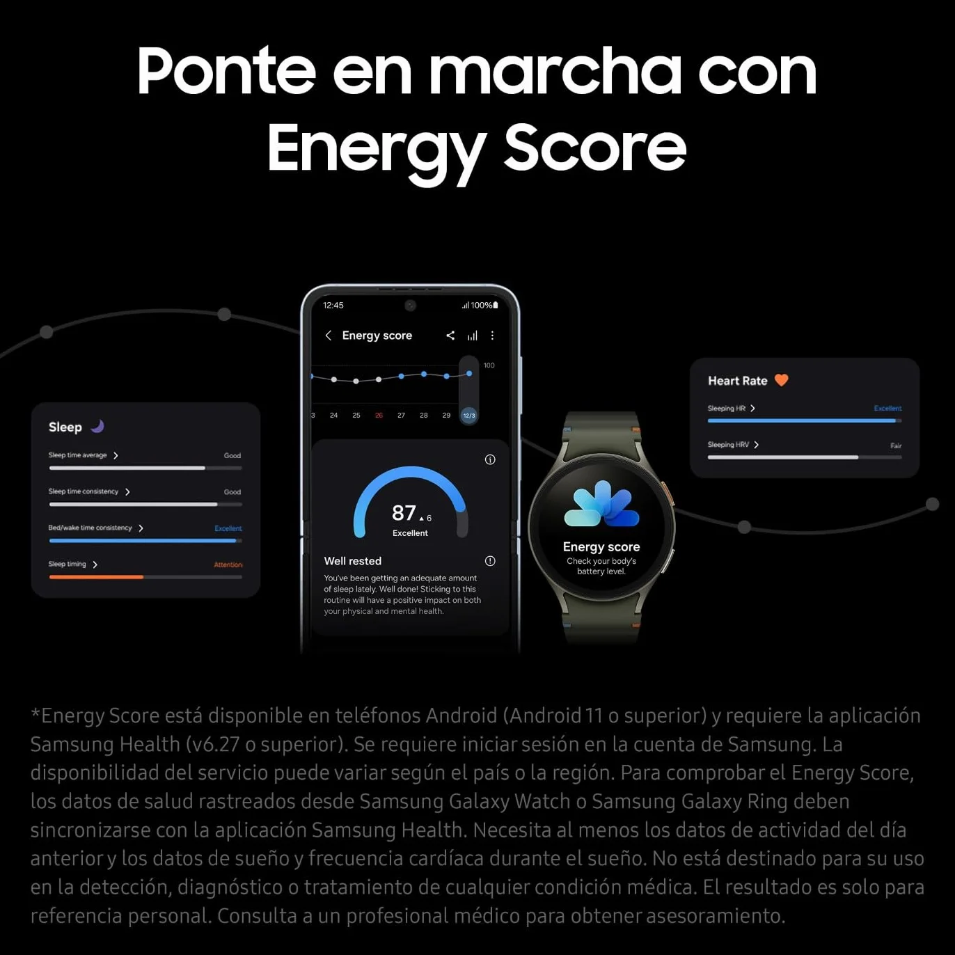 Samsung Galaxy Watch7 Bluetooth + Correa - Smartwatch 40mm, Control de Salud, Seguimiento Deportivo, Beige (Versión Española)