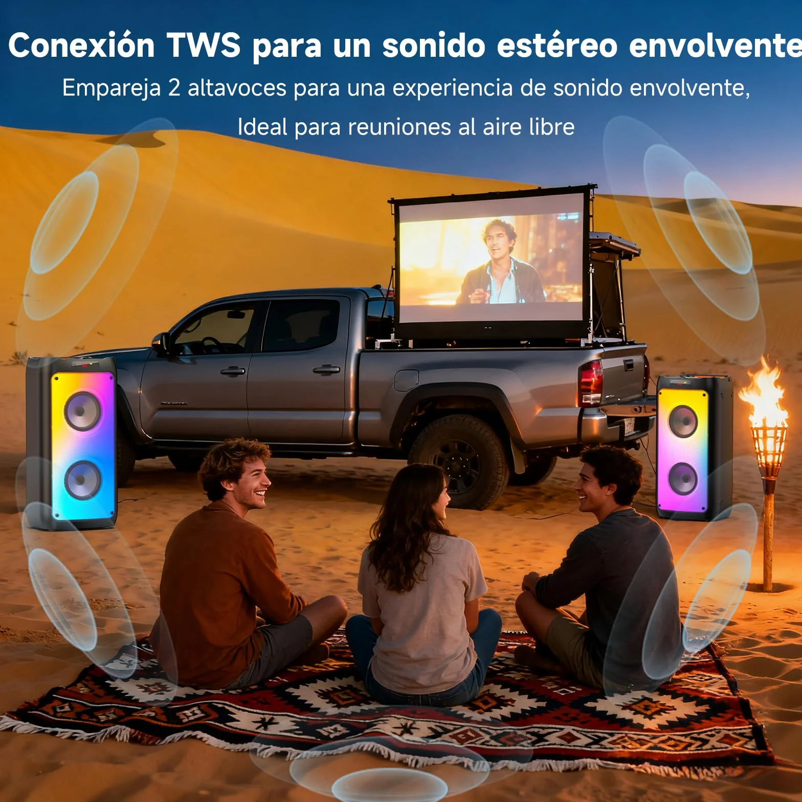 JYX Karaoke con 2 Microfonos inalambricos, Portátil Altavoz Karaoke con 2 Microfono UHF, Karaoke Profesional Grande Altavoz Bluetooth Potente Soporte USB,SD, MP3, FM, AUX,Mando a Distancia