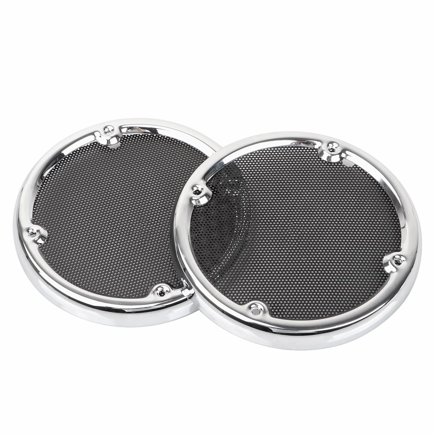 Accesorios de rejilla de altavoces traseros decorados con altavoces Tour Pak para Harley Touring Electric GLIDE flhtc 1996-2013 Street GLIDE flhx 2006-2013, rejilla negra de cromo