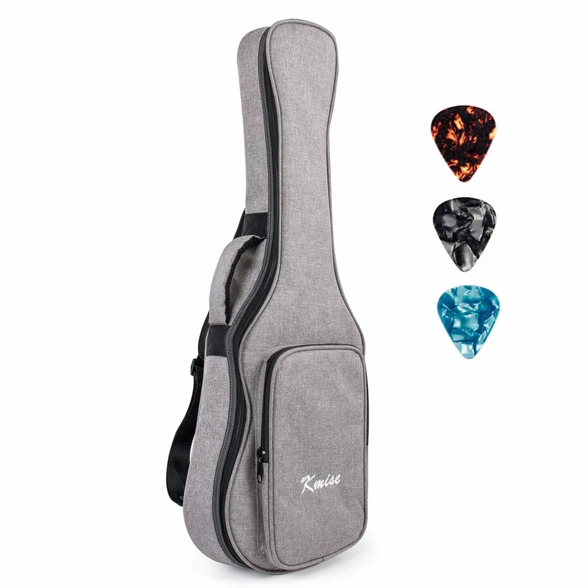 Funda de Transporte Flexible para Ukelele con Doble Correa y 3 púas