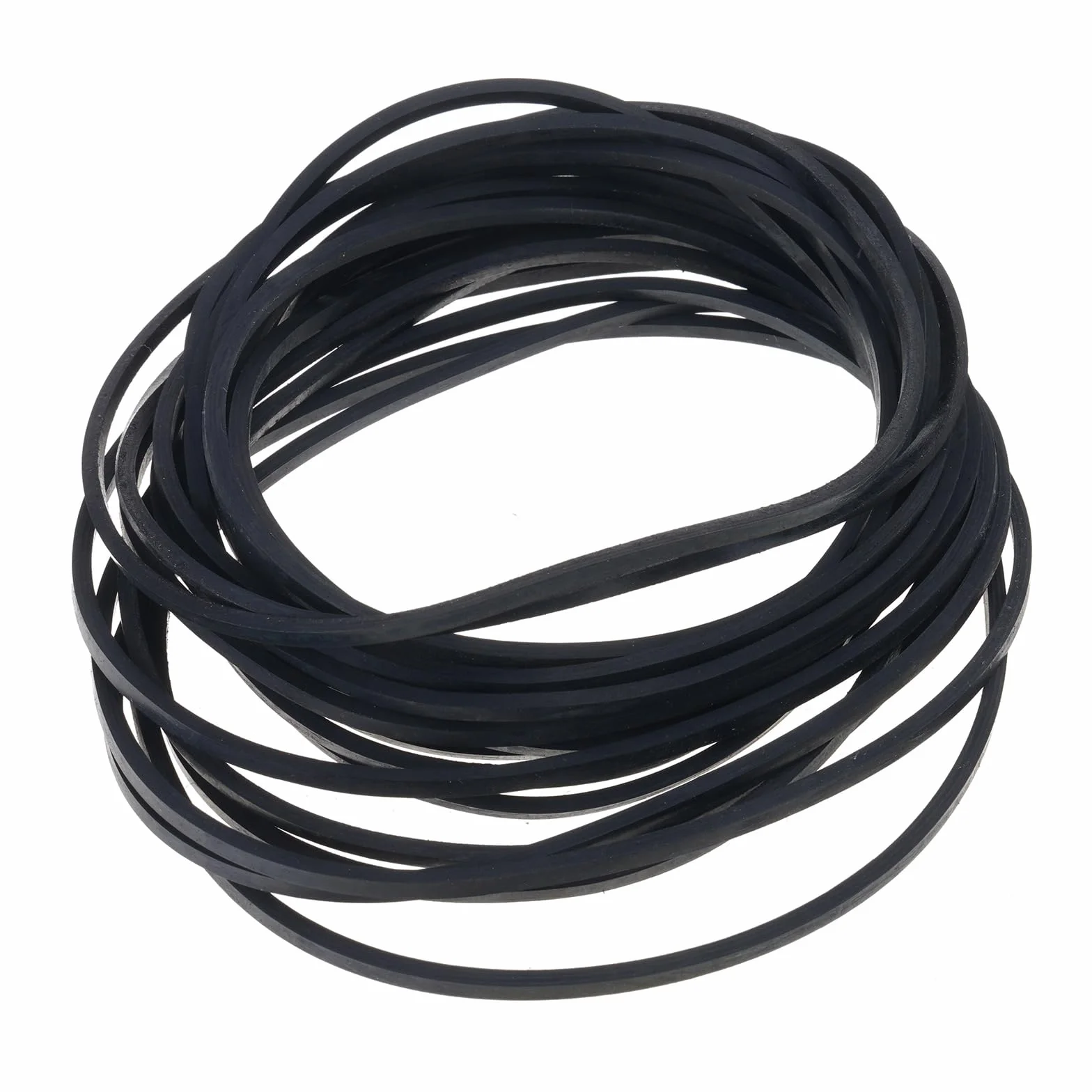 20 correas cuadradas de goma de 2 mm de ancho, 40-65 mm/75-100 mm/110-145 mm, cinta de transmisión de cinta de casete negra, adaptador de grabadora, soporte de estante de exhibición, soporte de