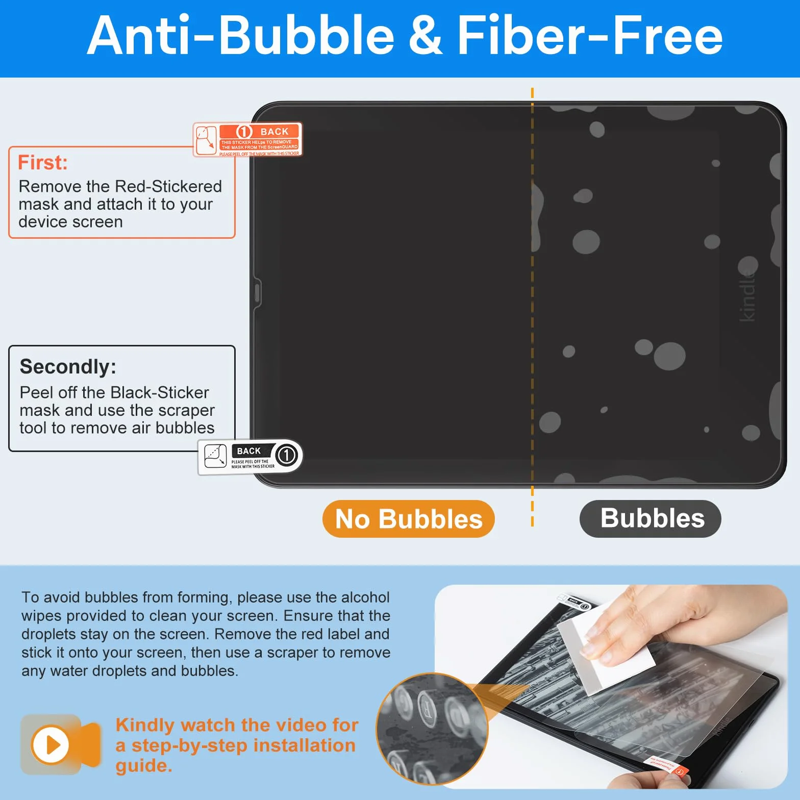 CoBak Paquete de 3 Protectores de Pantalla Mate Anti-Reflejo para Kindle Paperwhite 7 Pulgadas 12ª Generación 2024 y Kindle Colorsoft