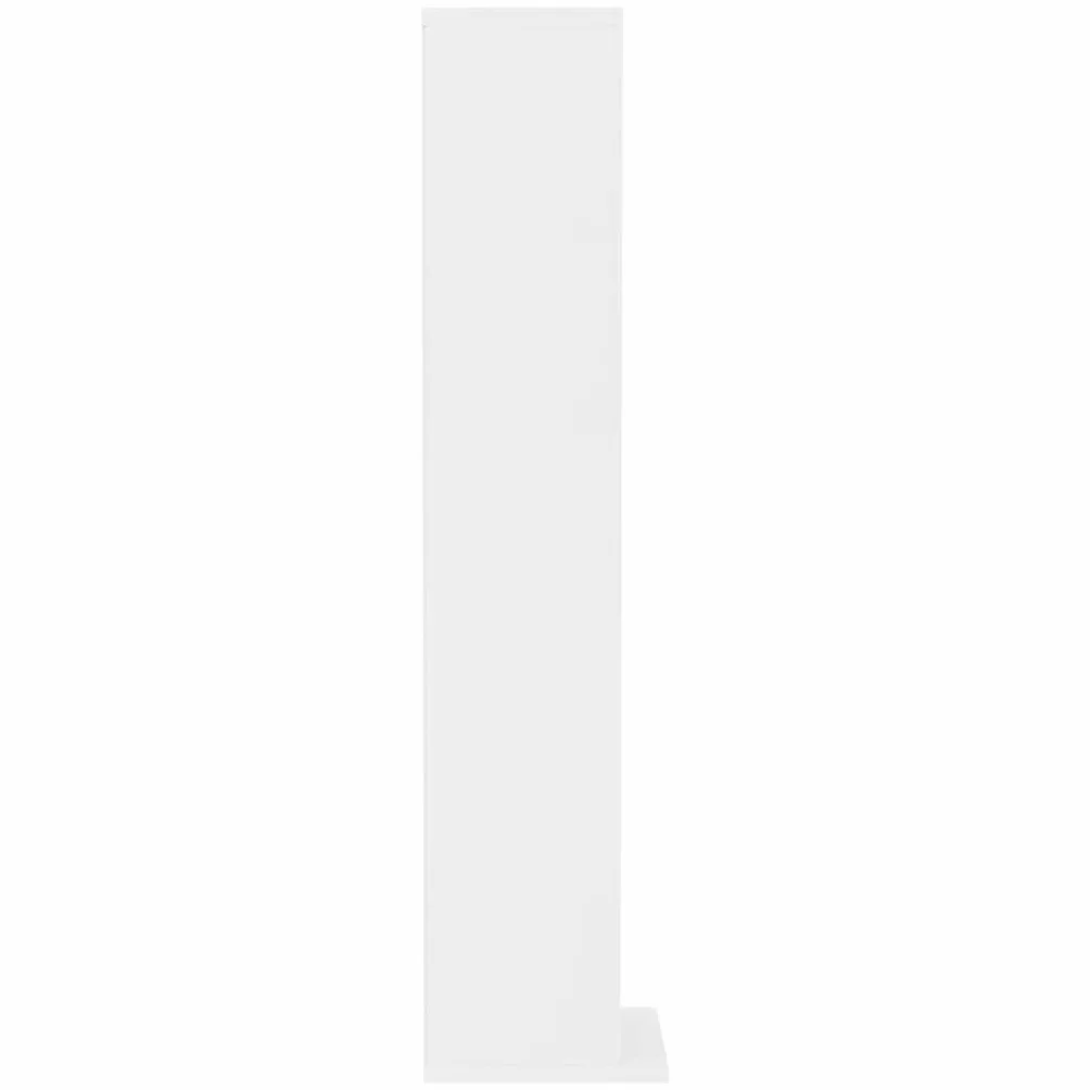 vidaXL Estantería para CDs Madera Contrachapada Mobiliario Organizador Colección Música Elegante Práctica Moderna Duradera Resistente Robusta Blanco