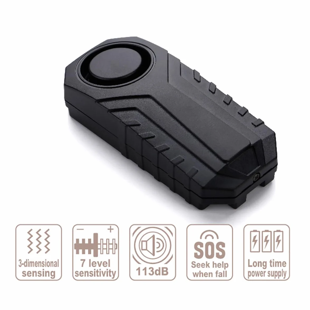 Alarma de Bicicleta Inalámbrica Seguridad Antirrobo para Ladrones Sensor de Movimiento de Vibración a Prueba de Agua con Control Remoto para Bicicleta Motocicleta Coche Scooter Vehículos