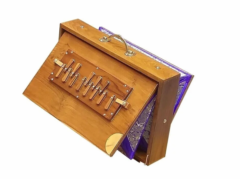 SHRUTI BOX SIZE~ (15" X 10" X 3")~SWAR PETI~TEAK WOOD~440 Hz~SHRUTI~YOGA~CHANT
