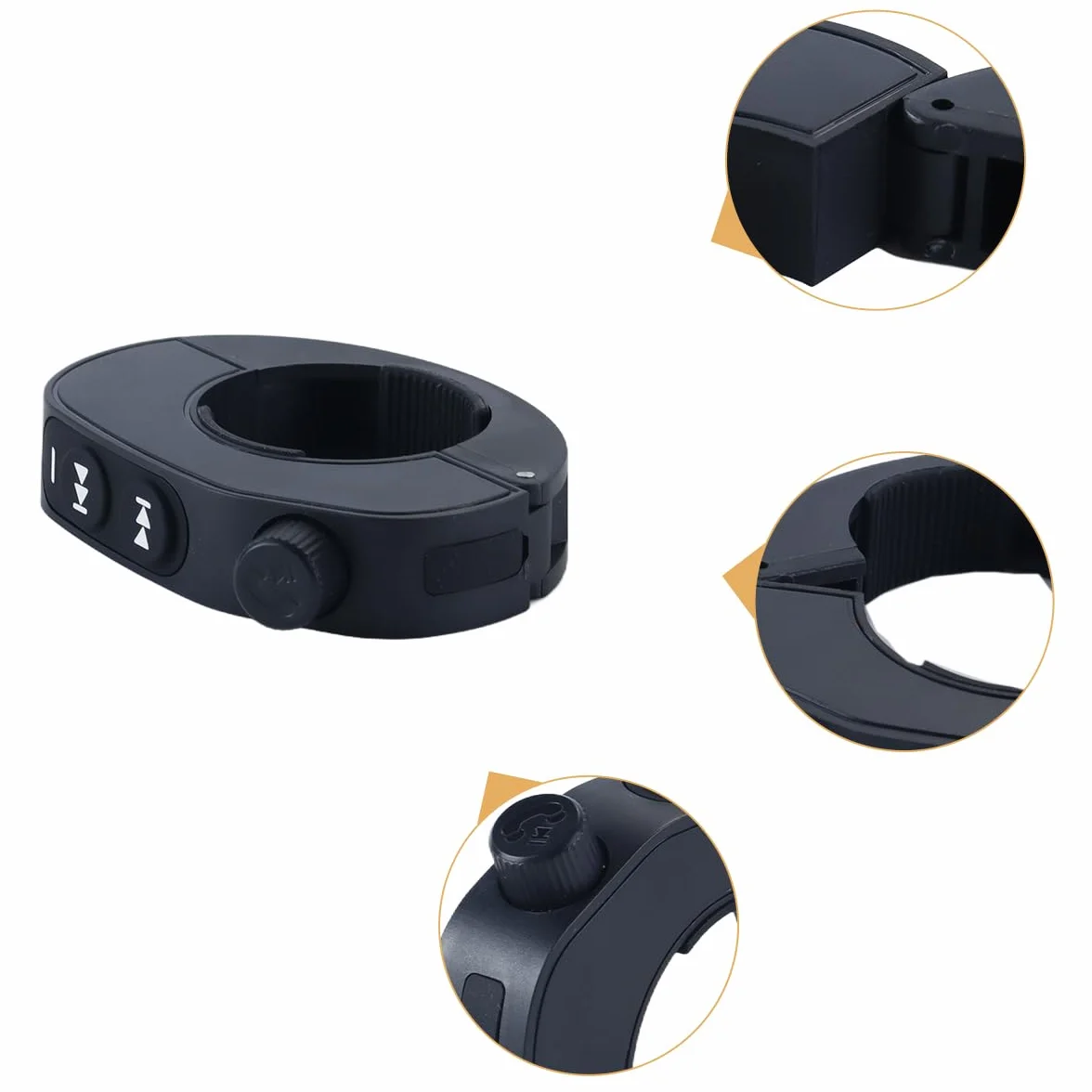 Mando a Distancia Bluetooth Inalámbrico para Manillar de Motocicleta, Resistente al Agua IPX6