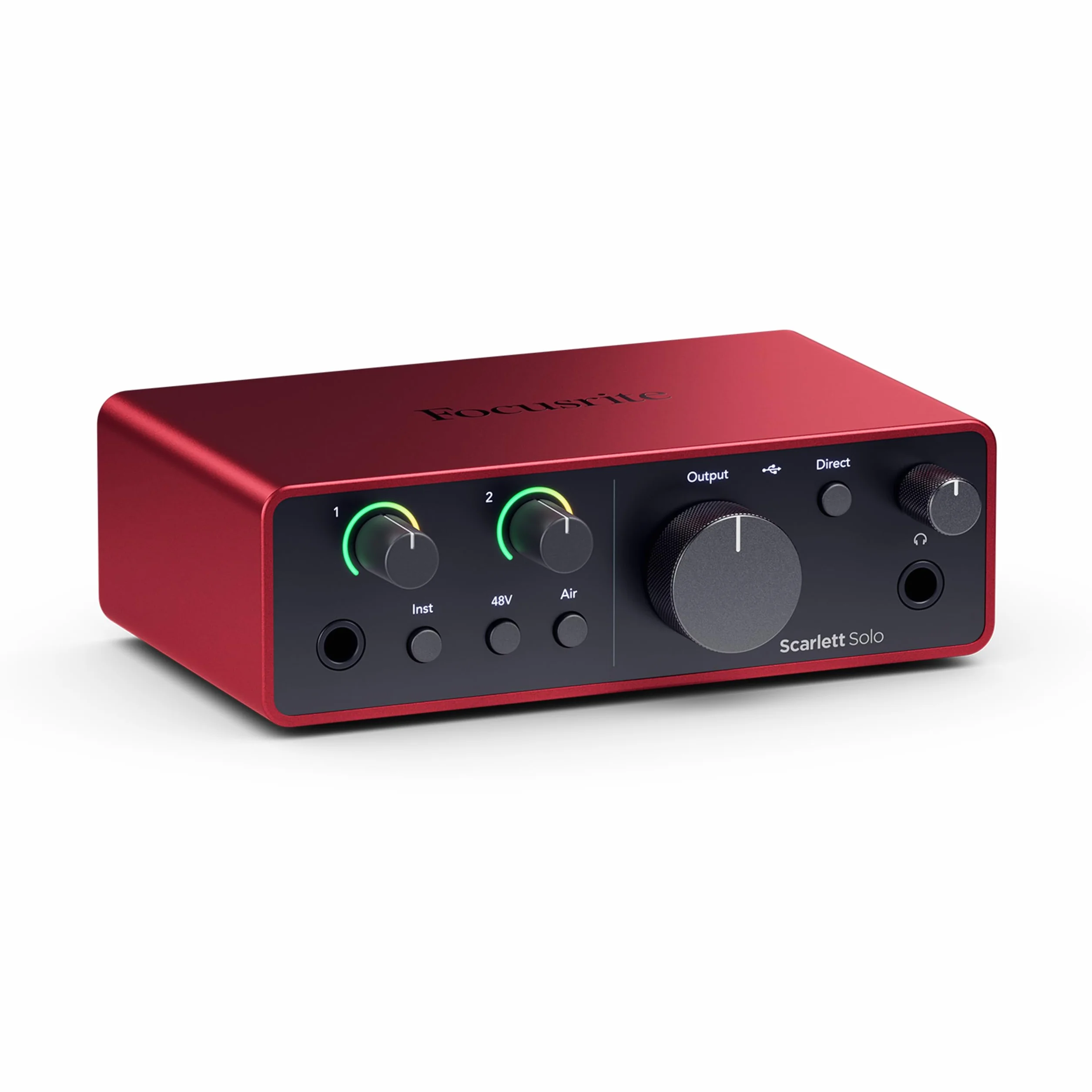 Focusrite Scarlett Solo 4.ª gen. interfaz de audio USB para guitarristas, cantantes o productores. Grabación con sonido de estudio y alta fidelidad y todo el software que necesitas