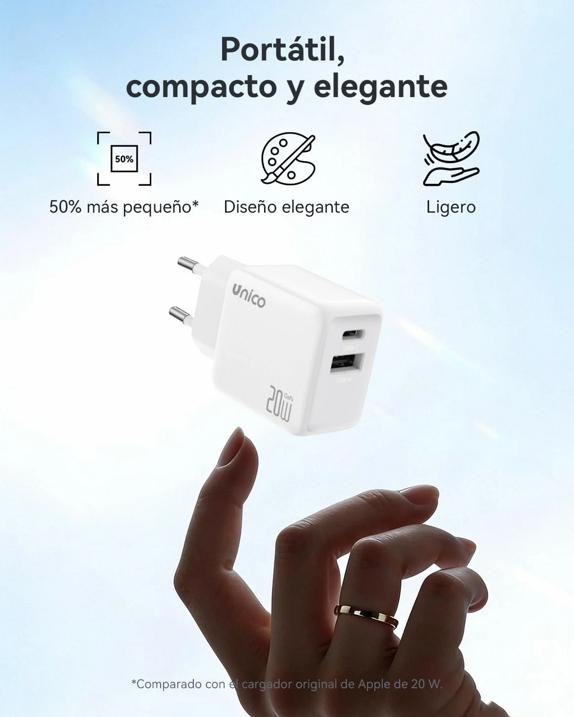Cargador Carga Rapida para iPhone 14/14 Pro/14 Pro Max/14 Plus 13 12 11 SE XR X XS 8, 20W USB C Carregador Enchufe Rapido