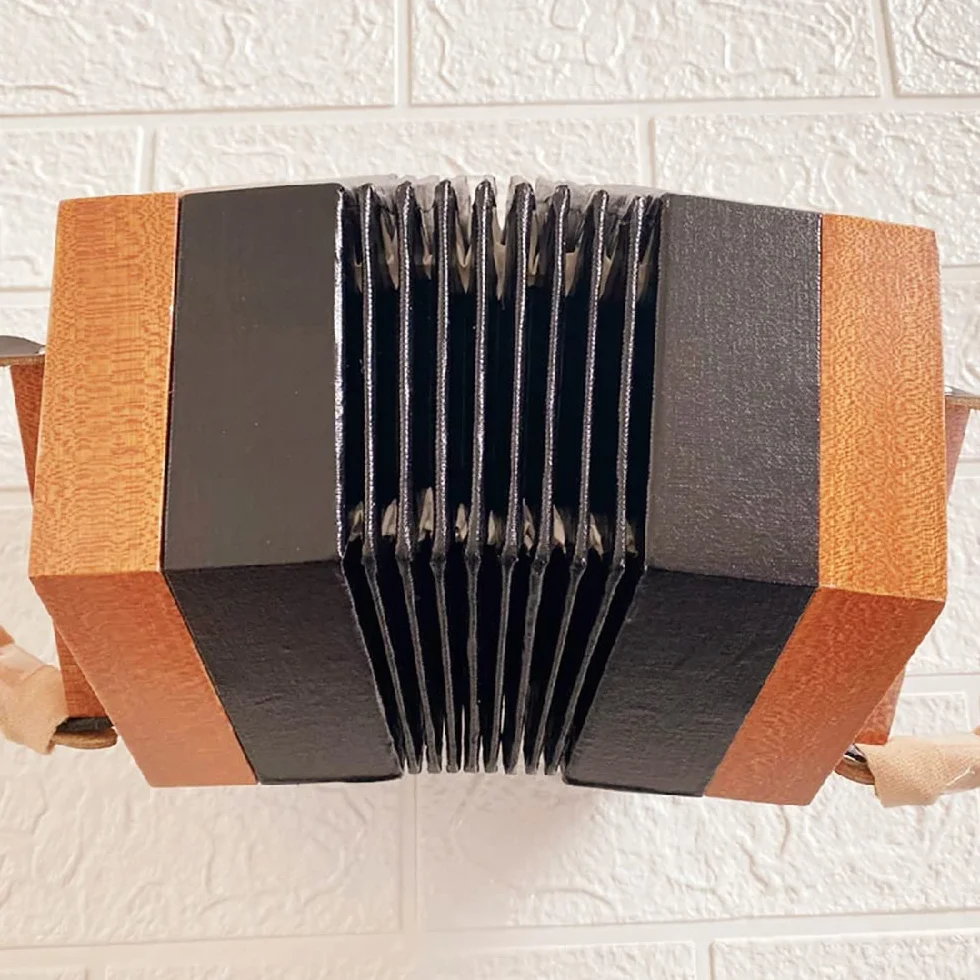 Concertina De Acordeón De 30 Botones, Sonido Más Suave Y Fascinante, Instrumento De Teclado De Nivel Básico, Excelente Regalo For Niños Amigos, con Bolsa De Transporte