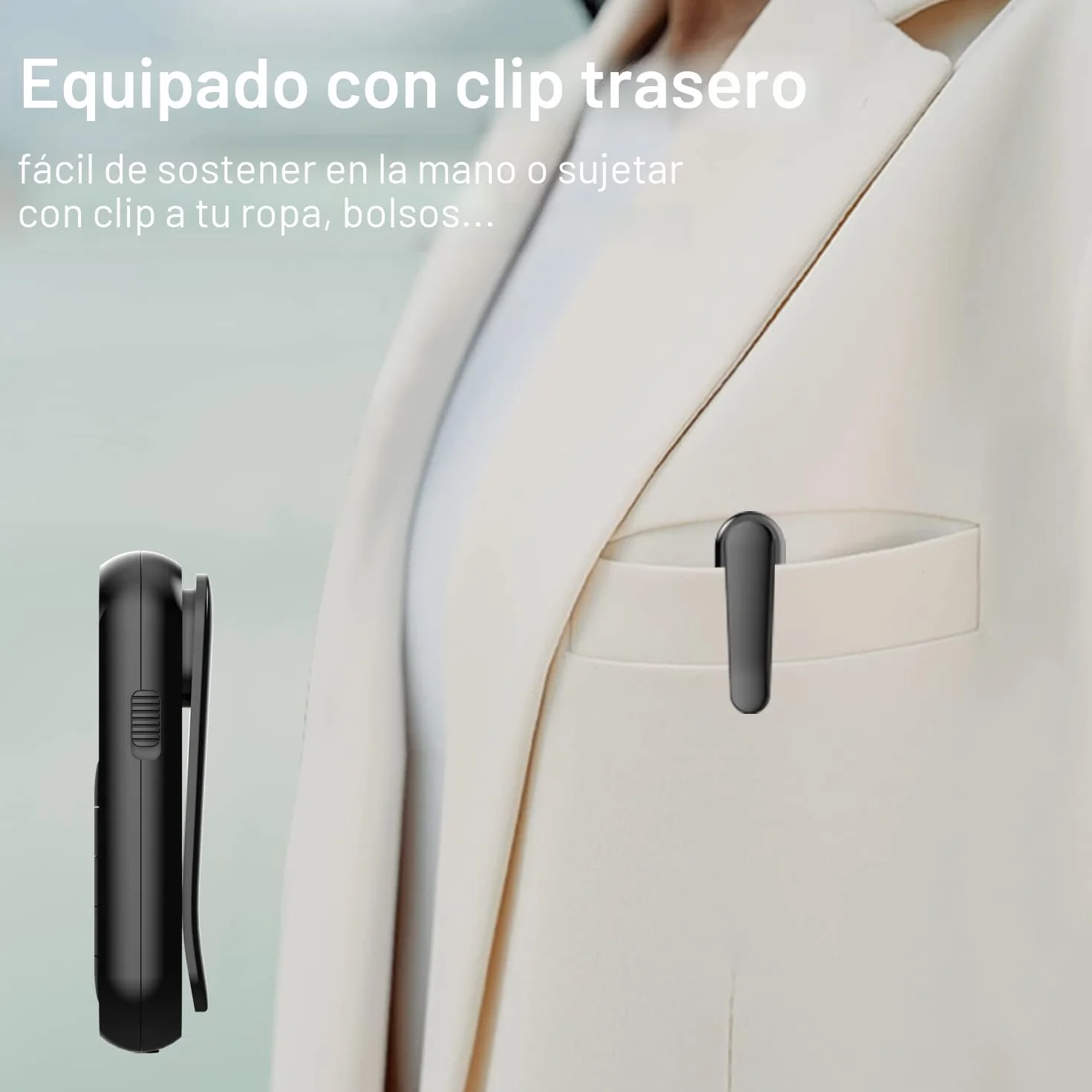 Radio FM Portátil, Radio Digital de Bolsillo a Transistor Recargable con Excelente Recepción, Clip para Cinturón, Auriculares para Footing y Caminata