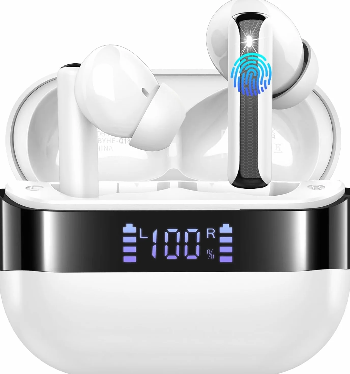 Auriculares Bluetooth, Auriculares Inalámbricos Bluetooth 5.4 con 4 micrófonos de cancelación de Ruido ENC, Cascos Inalambricos Bluetooth estéreo HiFi de 48 Horas, IPX7 Impermeable Audifonos