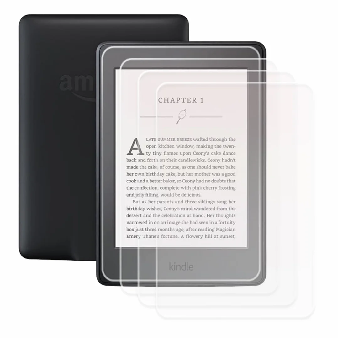 Kindle Paperwhite Protector Pantalla 4 Piezas Compatible 7 Pulgadas 12ª Generación 2024 Película Pet Anti Resplandor Mate Color Transparente Protección Vidrio Templado