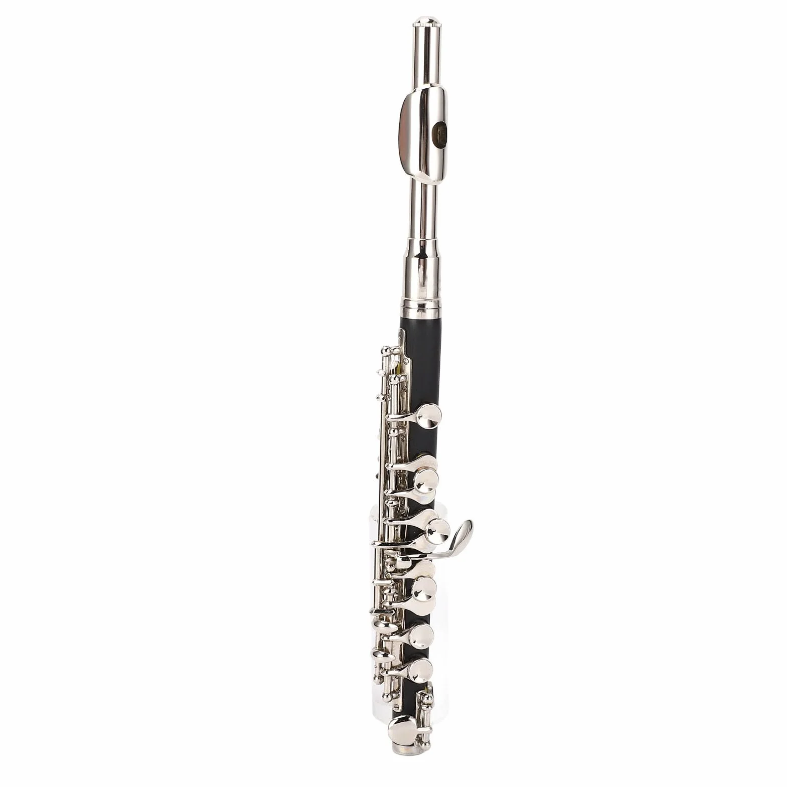 Flauta C Piccolo, Flauta C Piccolo Instrumento Clave C Banda Escolar para Estudiantes Orquesta con Kit de Limpieza Estuche de Transporte Varilla de Afinación para Principiantes