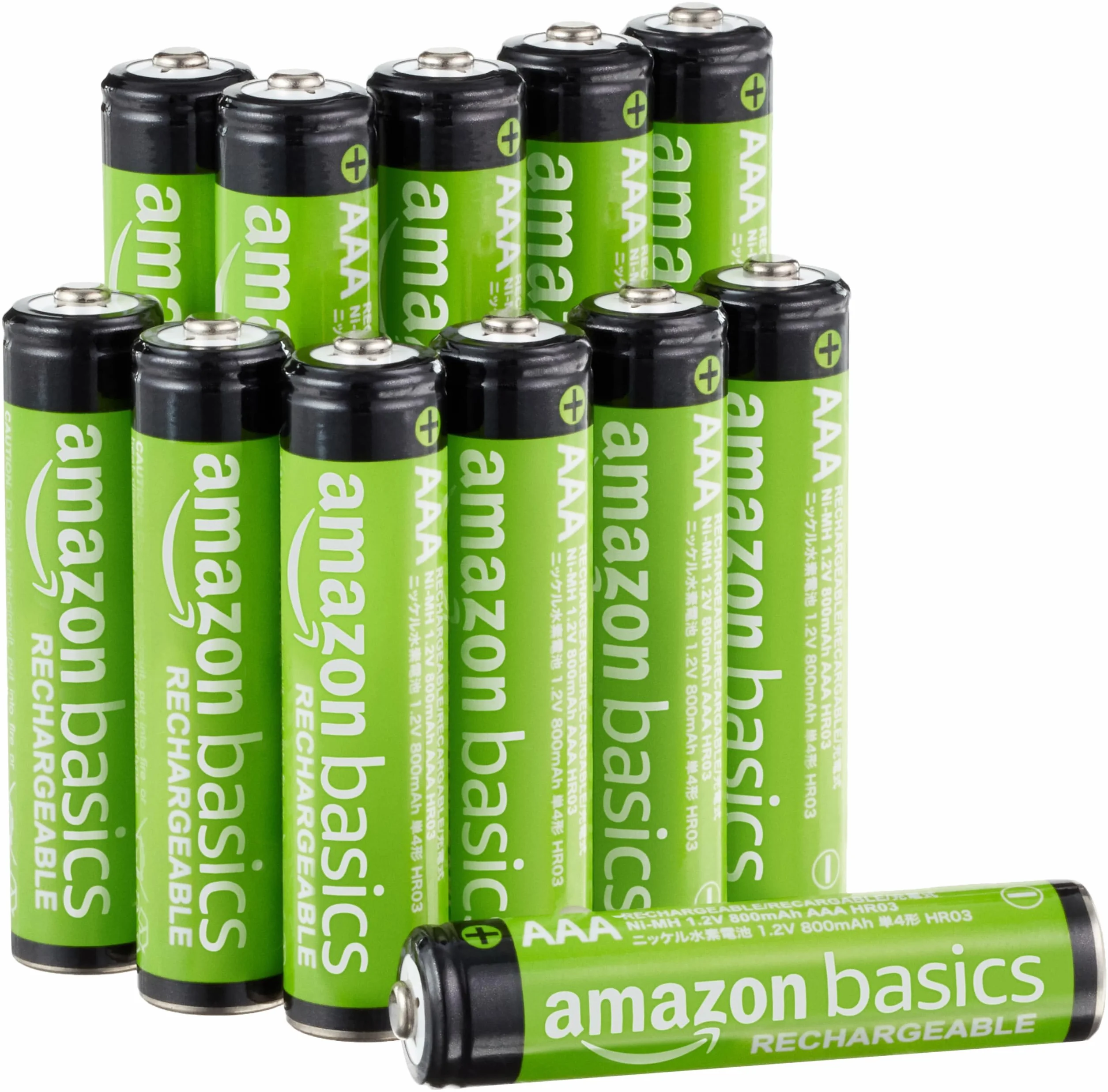 Amazon Basics pilas AAA NiMH recargables 800 mAh 1,2 V paquete de 12