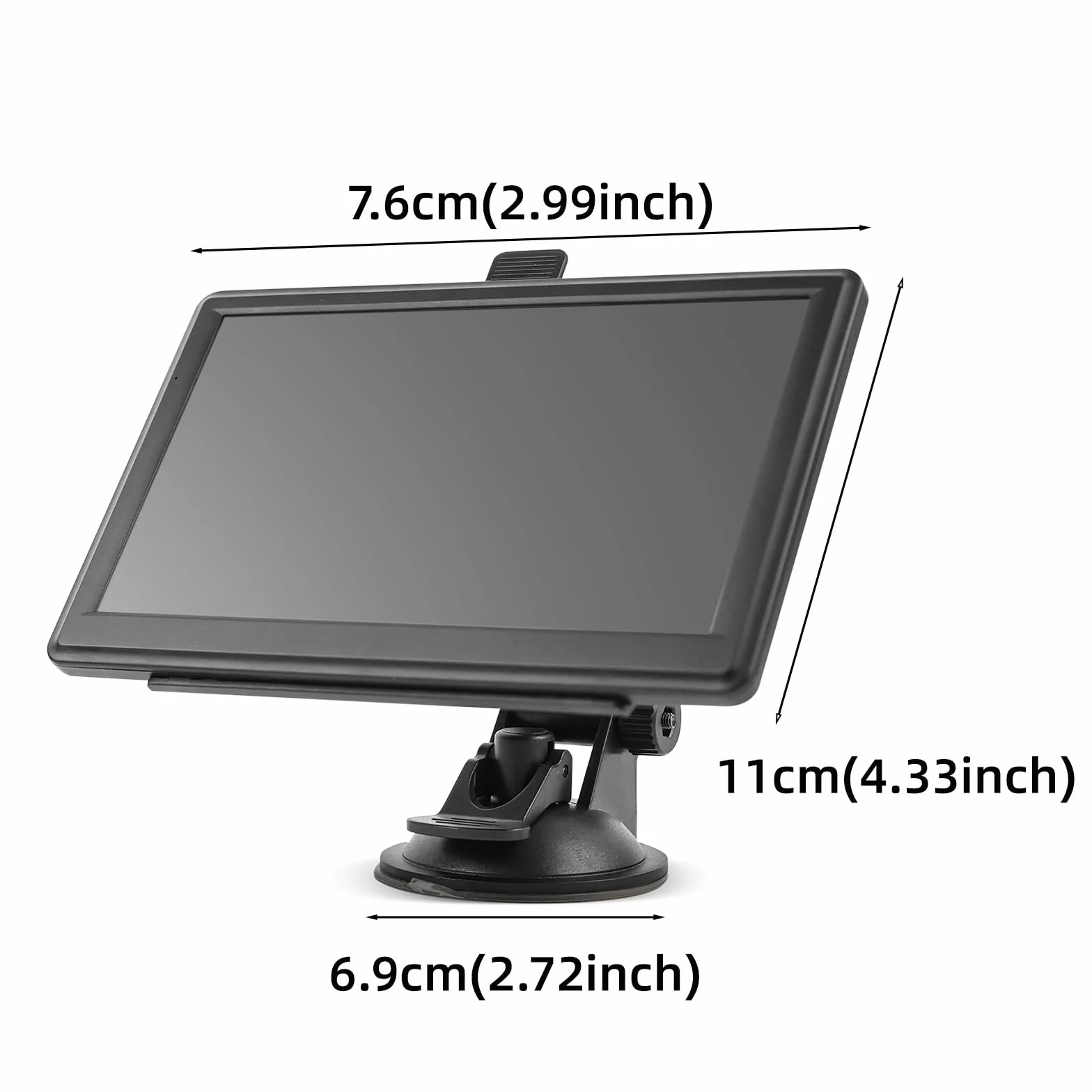 Riloer Navegador GPS Coche, GPS Camiones Profesional para Coche, camión, camión, Autocaravana, Pantalla de navegación satélite de 7 Pulgadas con Soporte transmisor FM, para Cambiar de Idioma