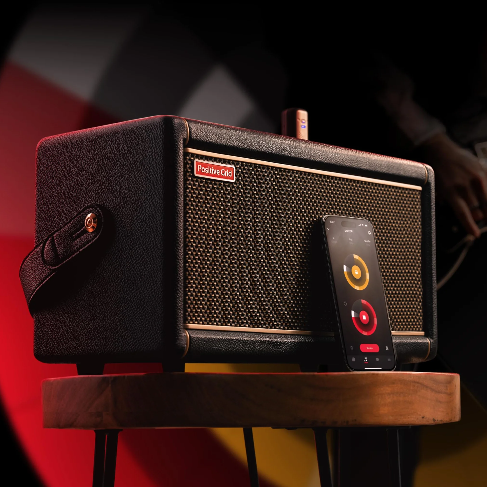 Positive Grid Spark 2: Amplificador de práctica para Guitarra de 50 W y Altavoz Bluetooth con Looper más App Inteligente para Guitarra eléctrica, acústica y bajo con Funciones IA.