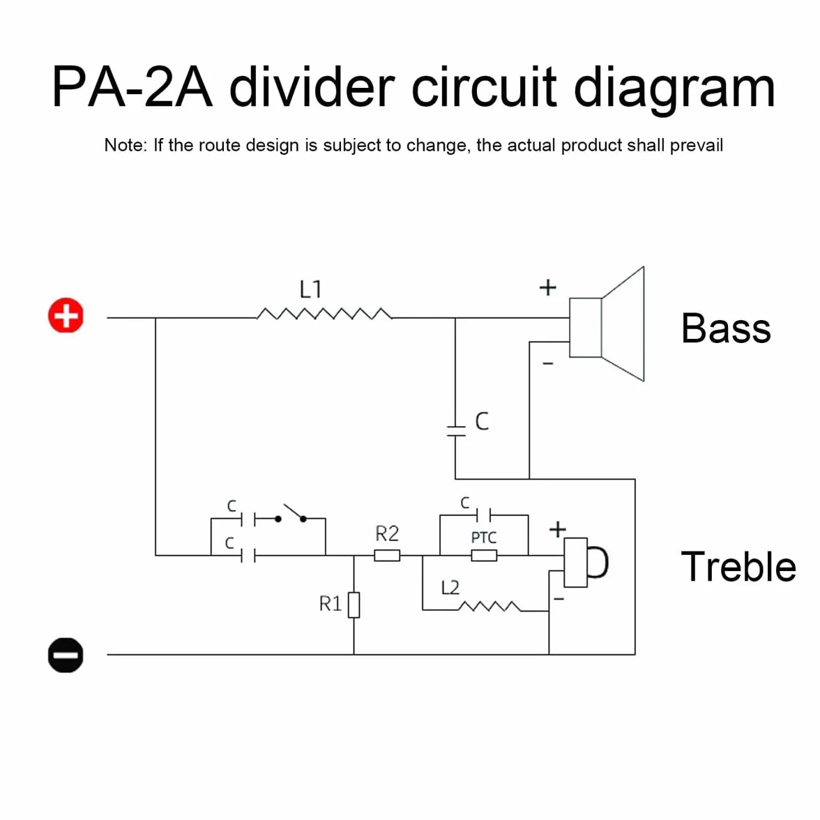 Crossover de 2 vías para altavoz de 450 W, 4-8 ohmios, divisor de frecuencias altas y bajas de 2 vías para altavoz, crossover para altavoz HiFi