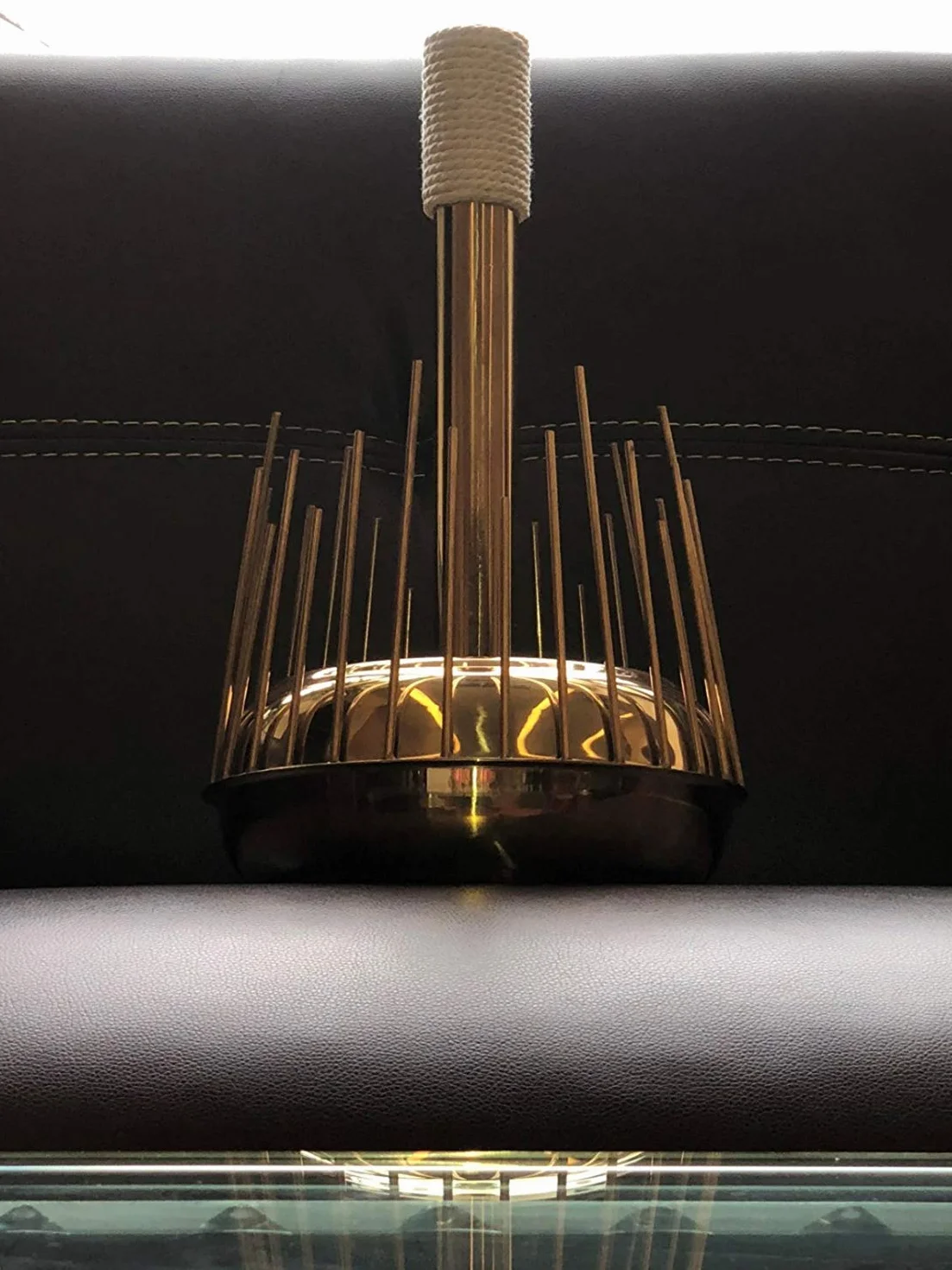 Waterphone horror sonido percusión Theremin extraña película música lujo oro hecho a mano instrumento inusual