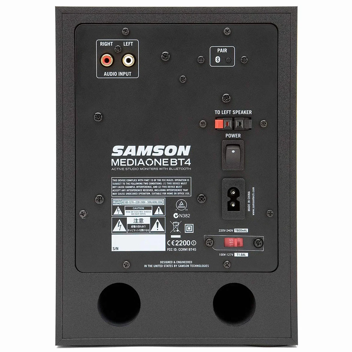 Samson MediaOne BT4 - Altavoz multimedia Bluetooth y cable de audio keepdrum (3 m)
