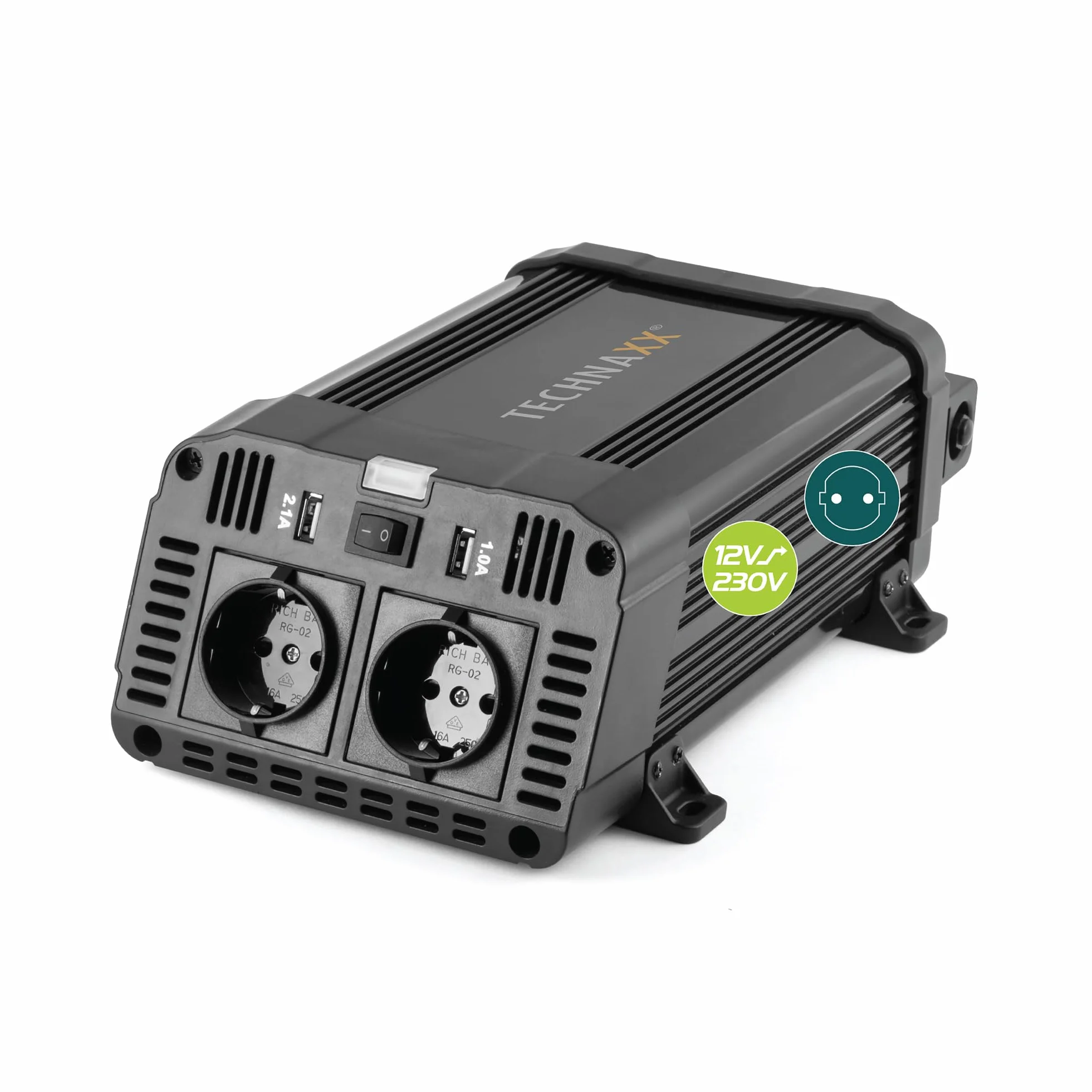 Technaxx 1200w Te16 Adattatore E Invertitore Interno Nero (technaxx Te16 - Dc Til Ac Inverter - 1)