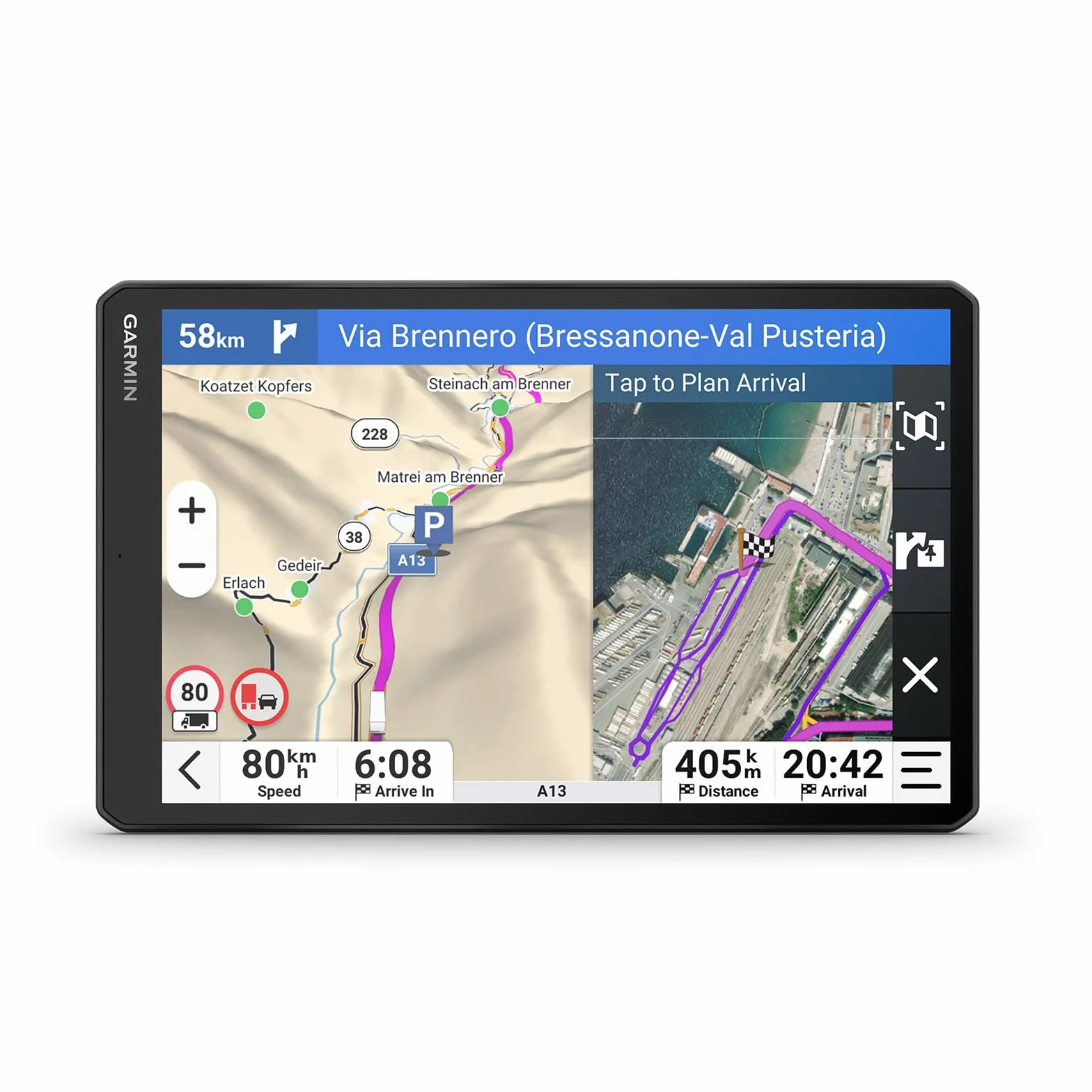 Garmin dēzl LGV720 GPS para camión 7'' Pantalla Brillante Mapas EU Tráfico Tiempo Real
