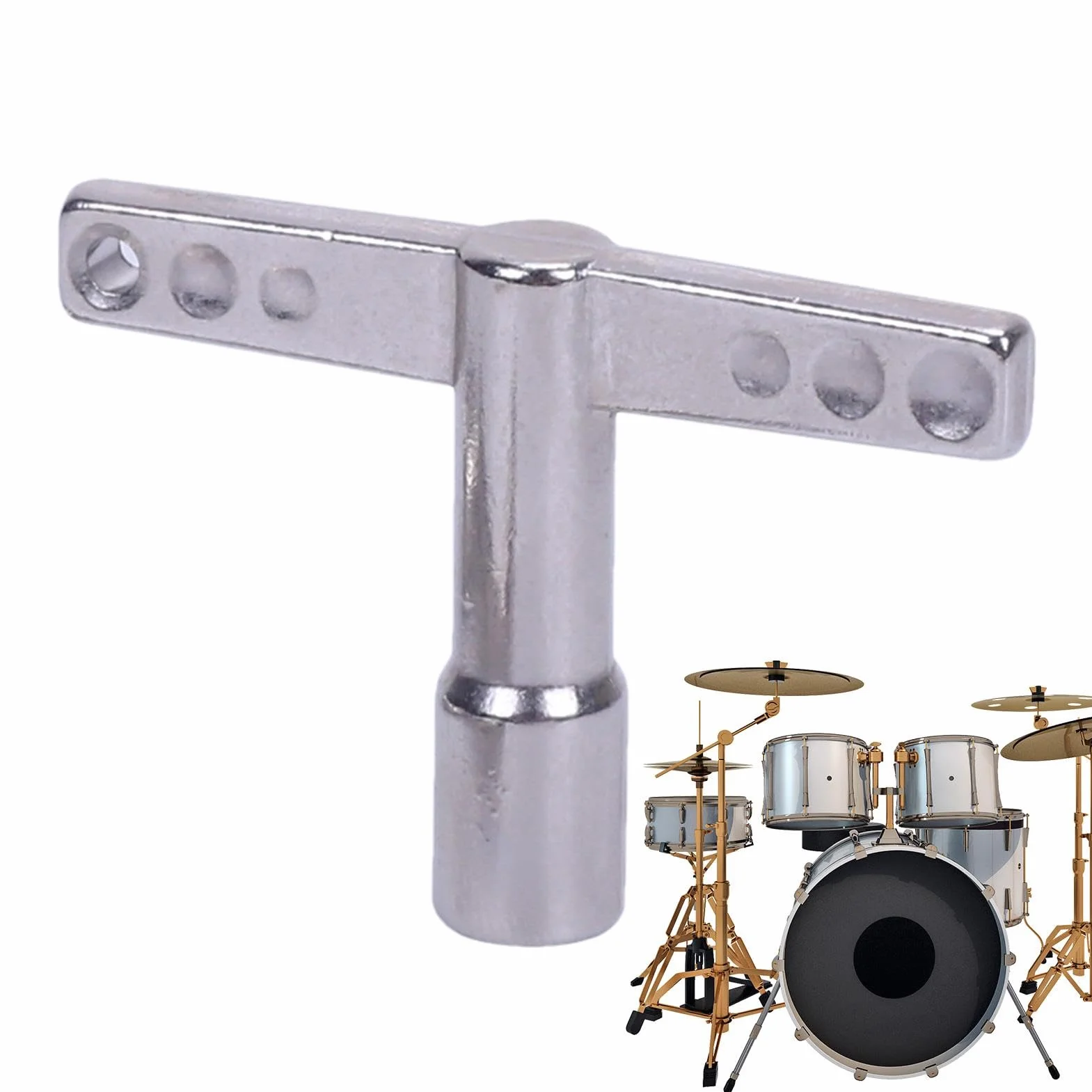 Herramienta de afinación de tambor,Medidor de afinación de tambor | Tecla del afinador de batería - Llave para afinador de llave de tambor de aleación precisa, accesorios para llaves de afinador de ta
