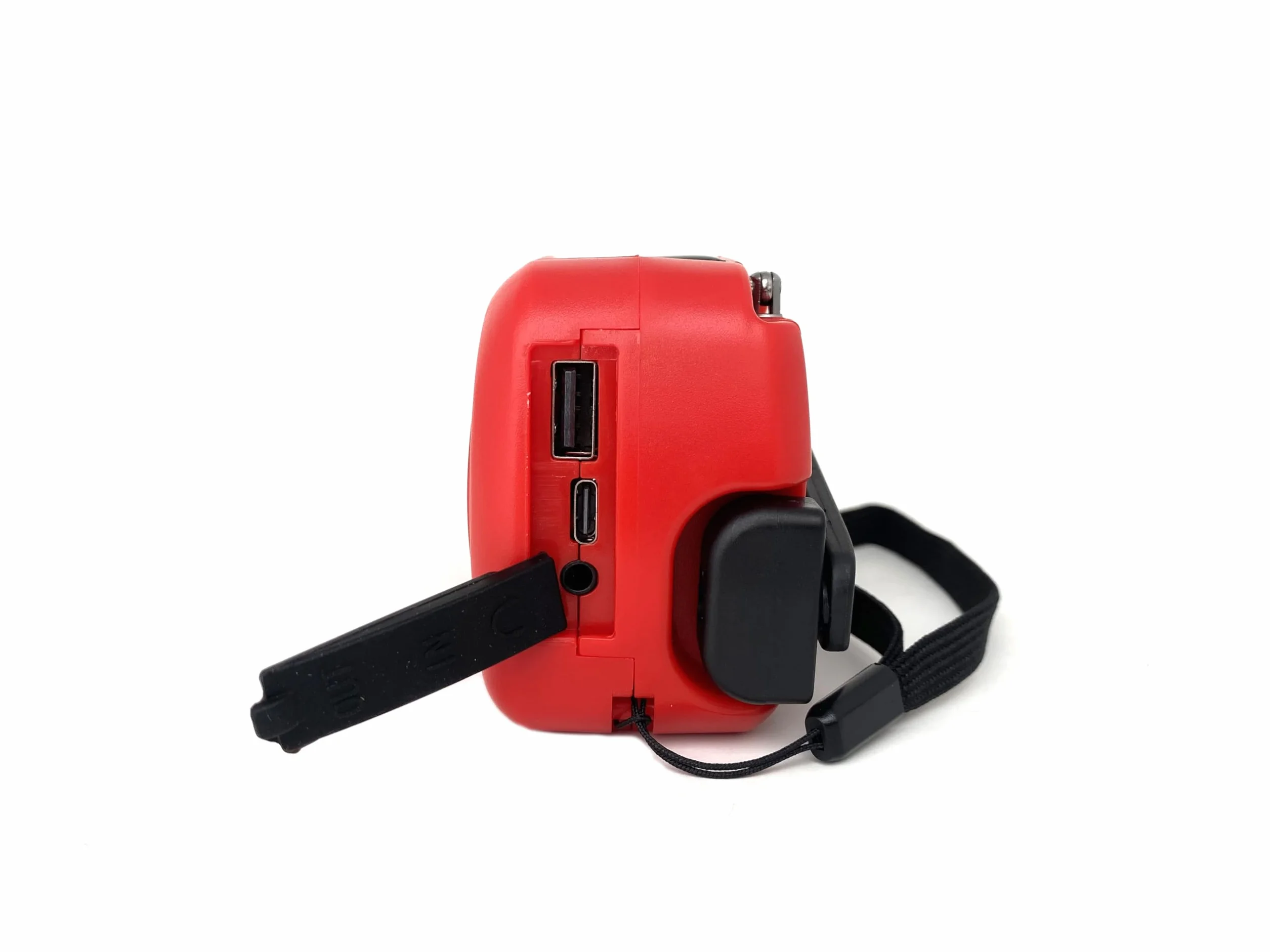 Radio Solar portátil AM/FM con Alarma SOS, Dinamo, Cargador USB, Linterna LED, Powerbank 6000 mAh