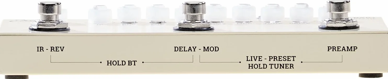 EKO GUITARS - BAIO Pedal Multiefecto con IR Integrados | 9 Preamplificadores, 8 IR, Efectos, Bluetooth, USB, Afinador, Batería Recargable