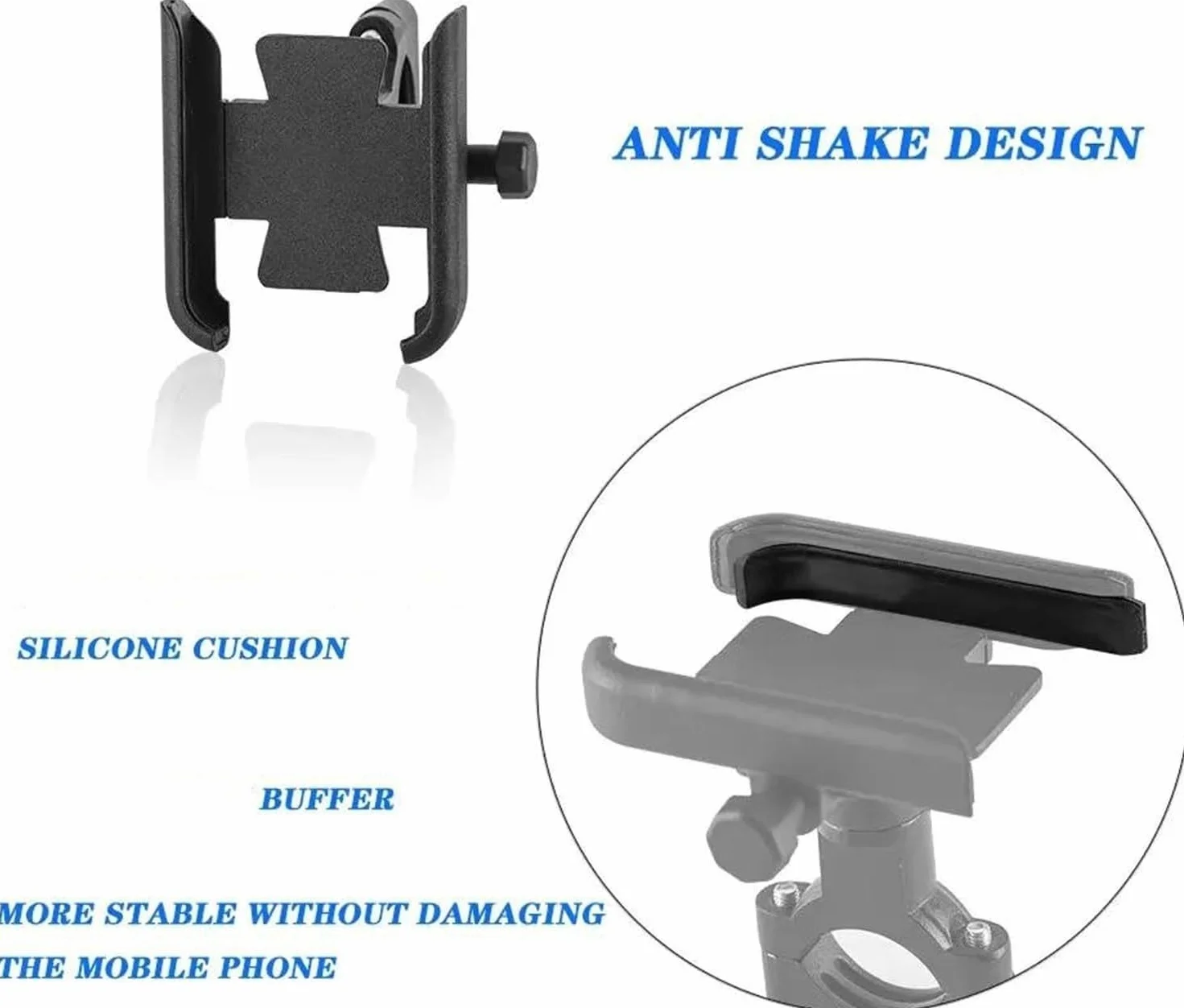 Soporte para Teléfono Móvil para Motocicleta Yamaha Xmax 125/250/300/400 Negro