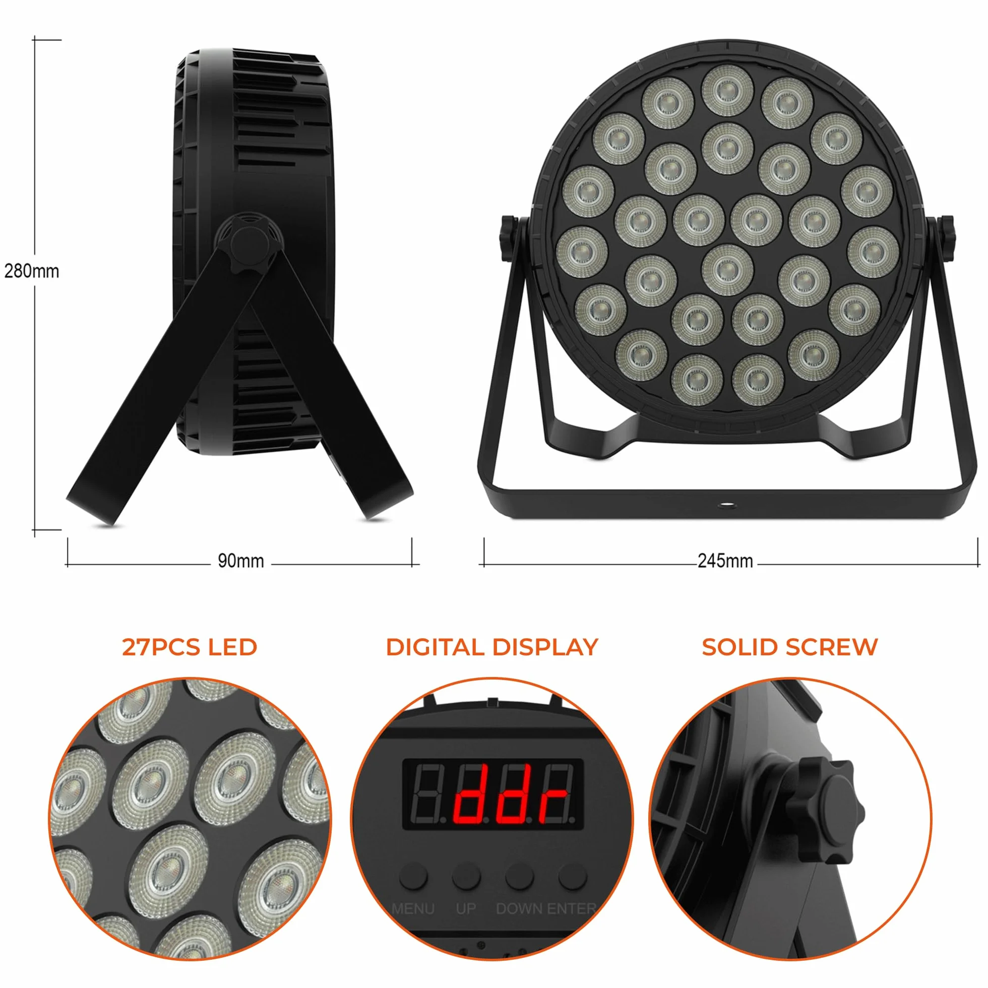 Audibax Dallas 162 Foco Par LED 162W RGBW 4 en 1