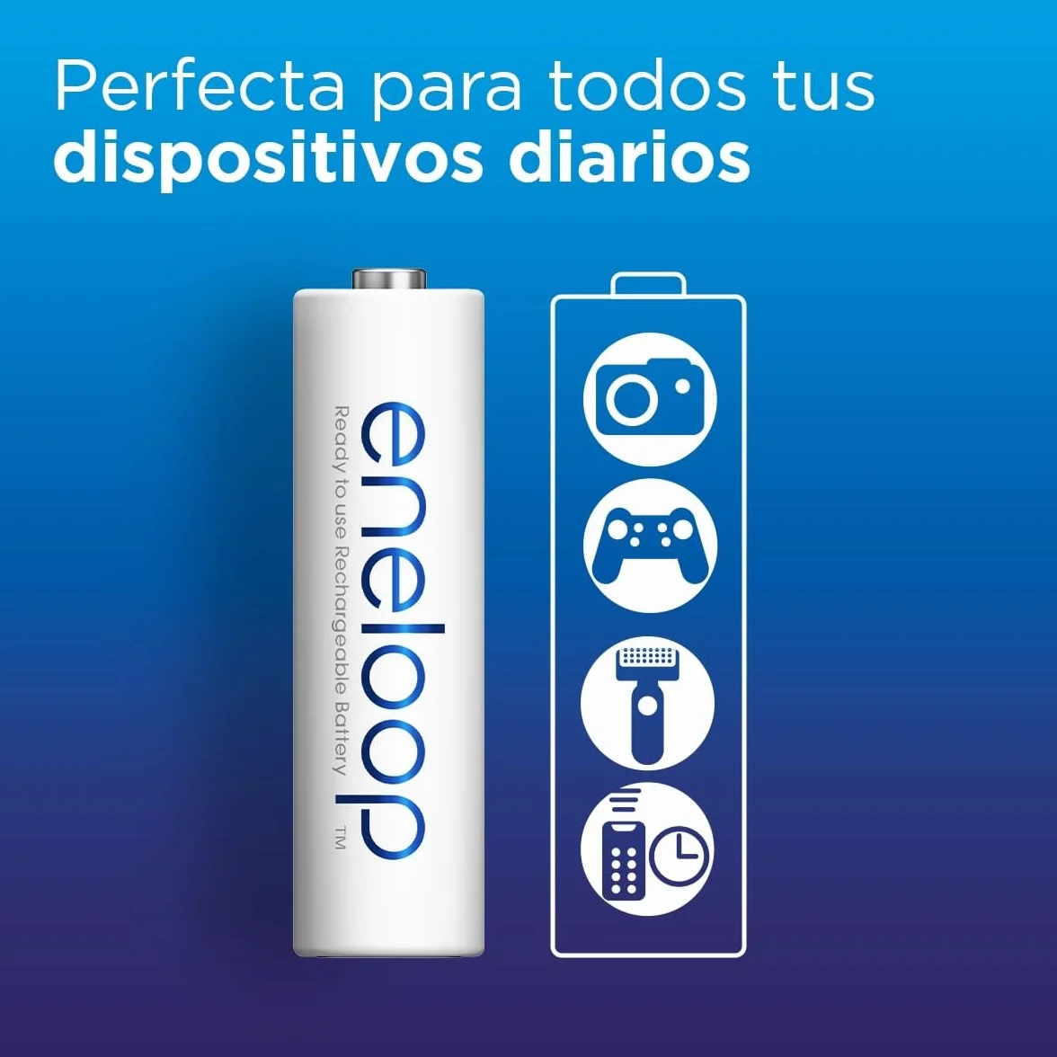 eneloop Pilas Recargables AA/Mignon 2000 mAh Ni-MH Paquete de 4