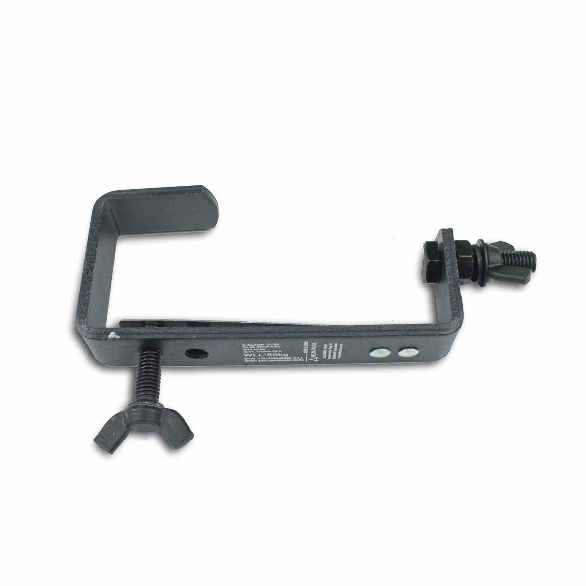 50 kg Set – 50 Cc (5 unidades) – Estable montaje ganchos Theater con protección labio – Hasta 50 kg, Delta Truss, Negro