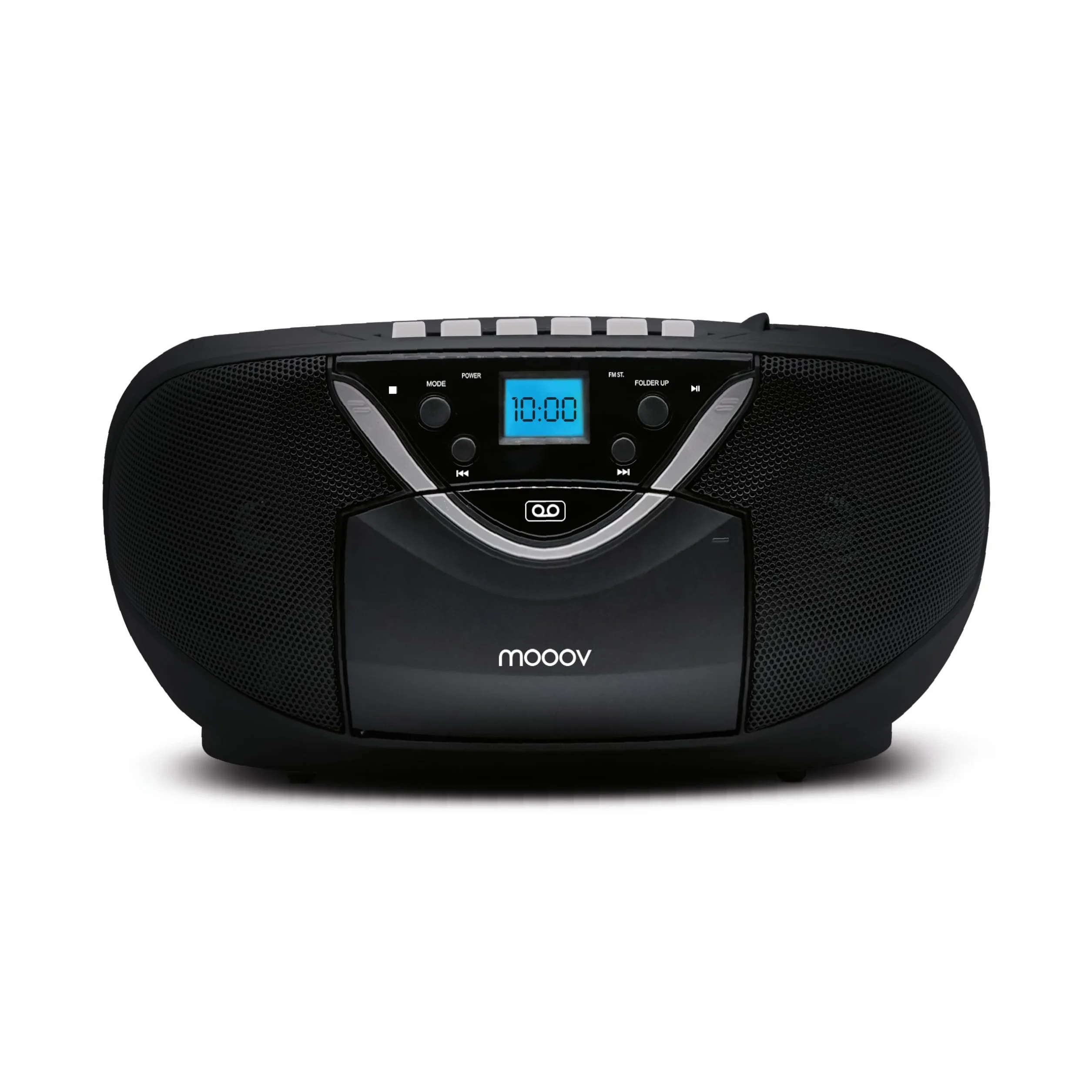 Metronic Radio CD MP3 Cassette con Auxiliar Negro