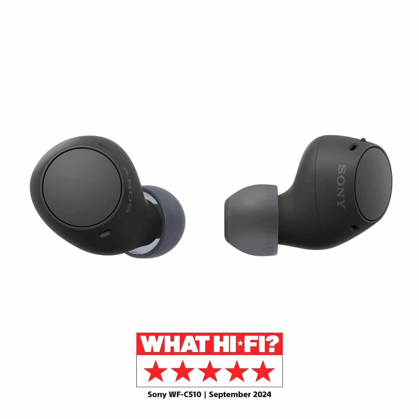 Sony WF-C510 Auriculares Inalámbricos IPX4 conexión multipunto modo sonido ambiente carga rápida 22h batería iOS Android Negro